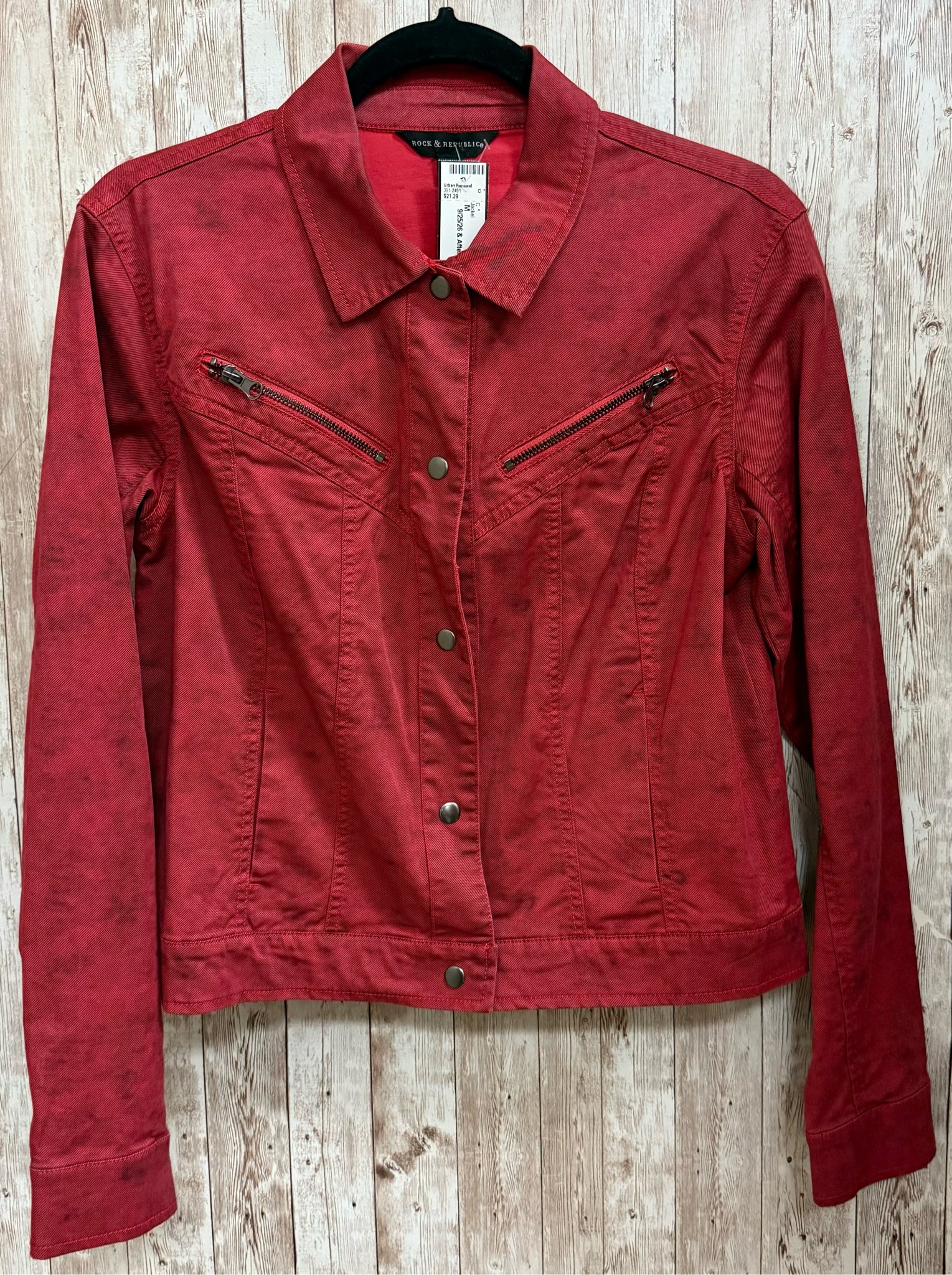Size M ROCK & REPUBLIC Red Jacket