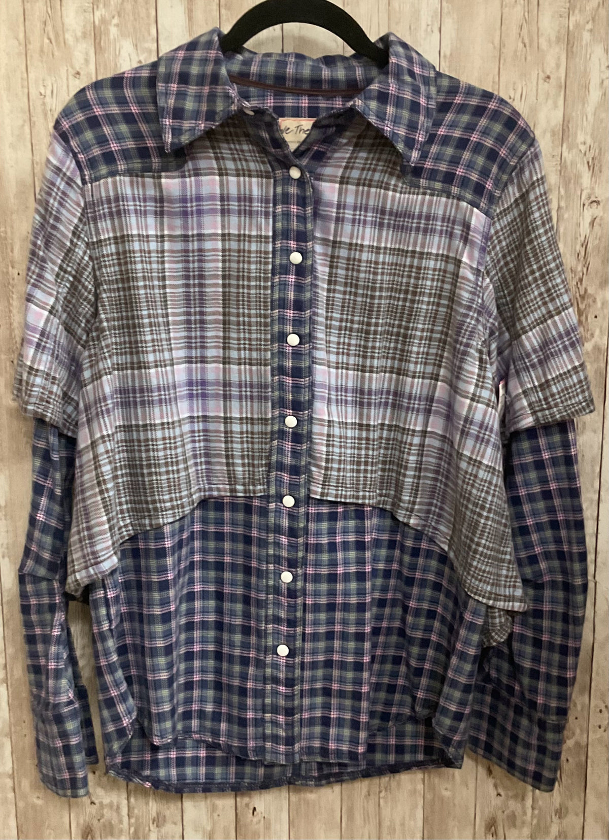 Size XS WE THE FREE Purple Print Top