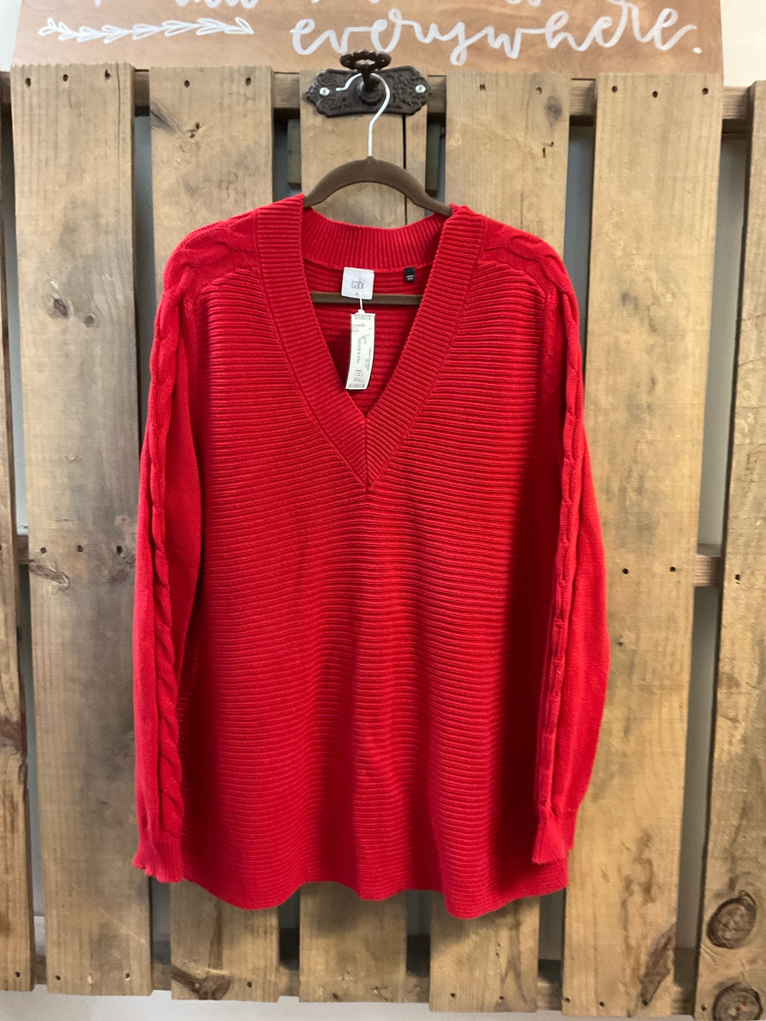 Size M CABI Red Sweater