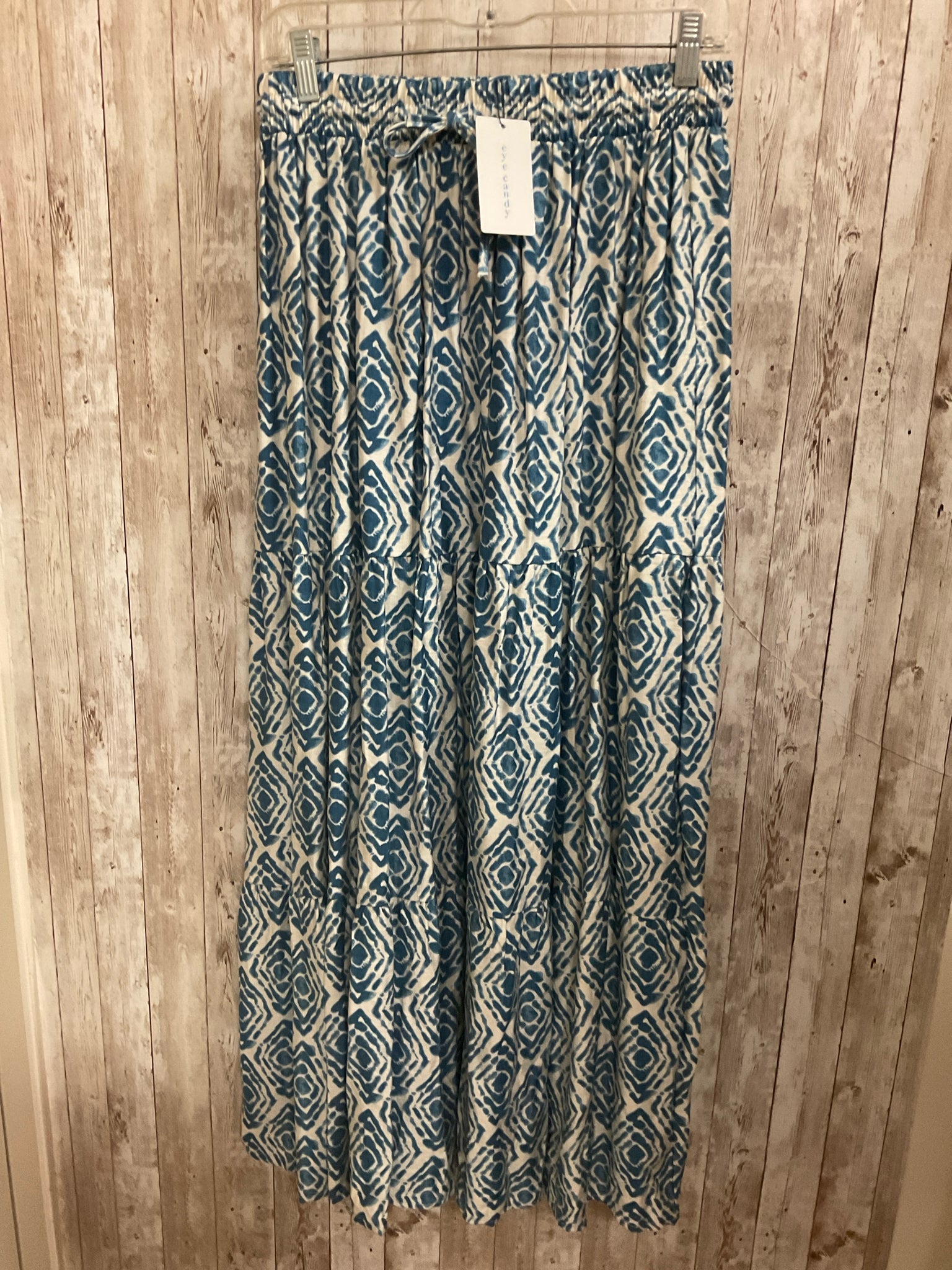 Size M/L EYE CANDY BLUE AND CREAM Skirt