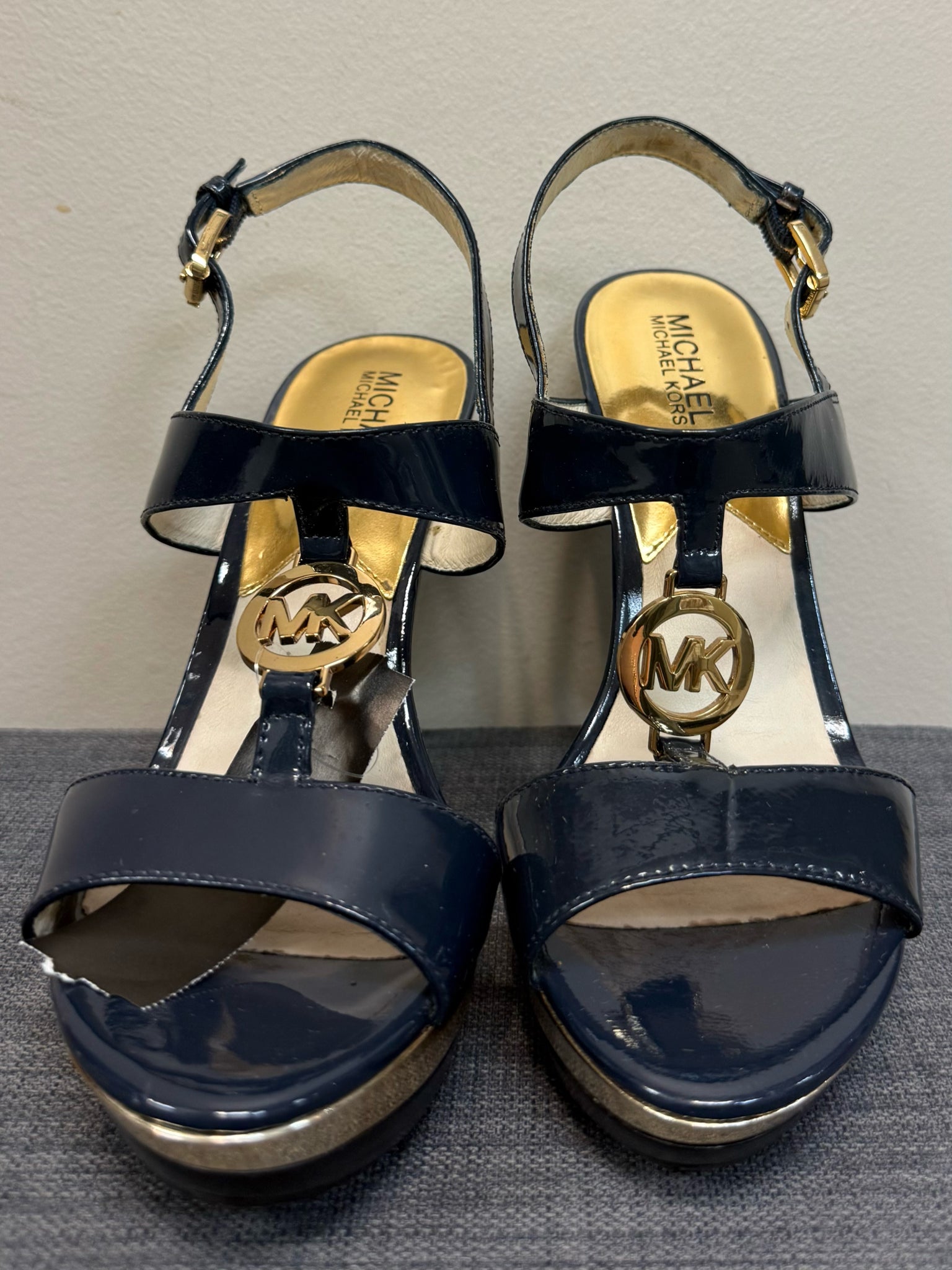 8 MICHAEL KORS Navy SHOES
