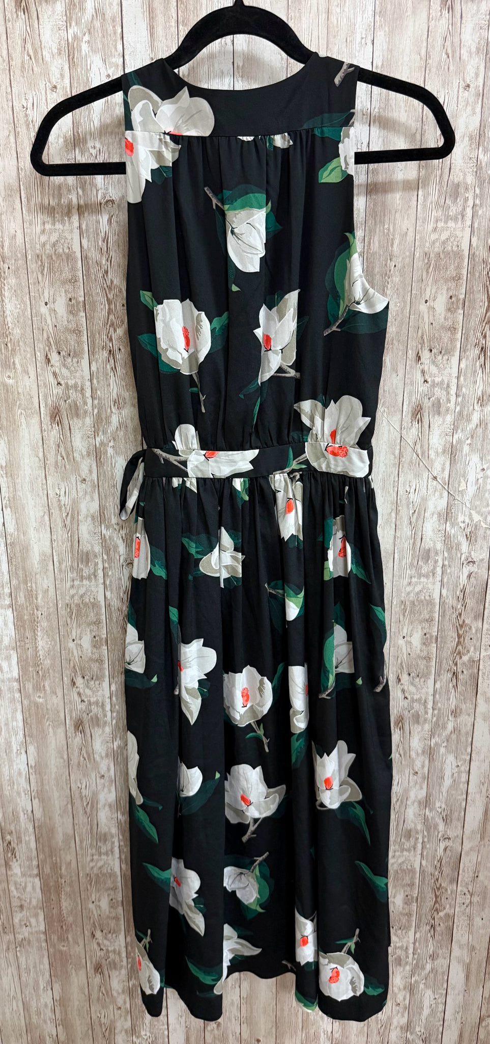 Size 4 BANANA REPUBLIC Black Print Dress