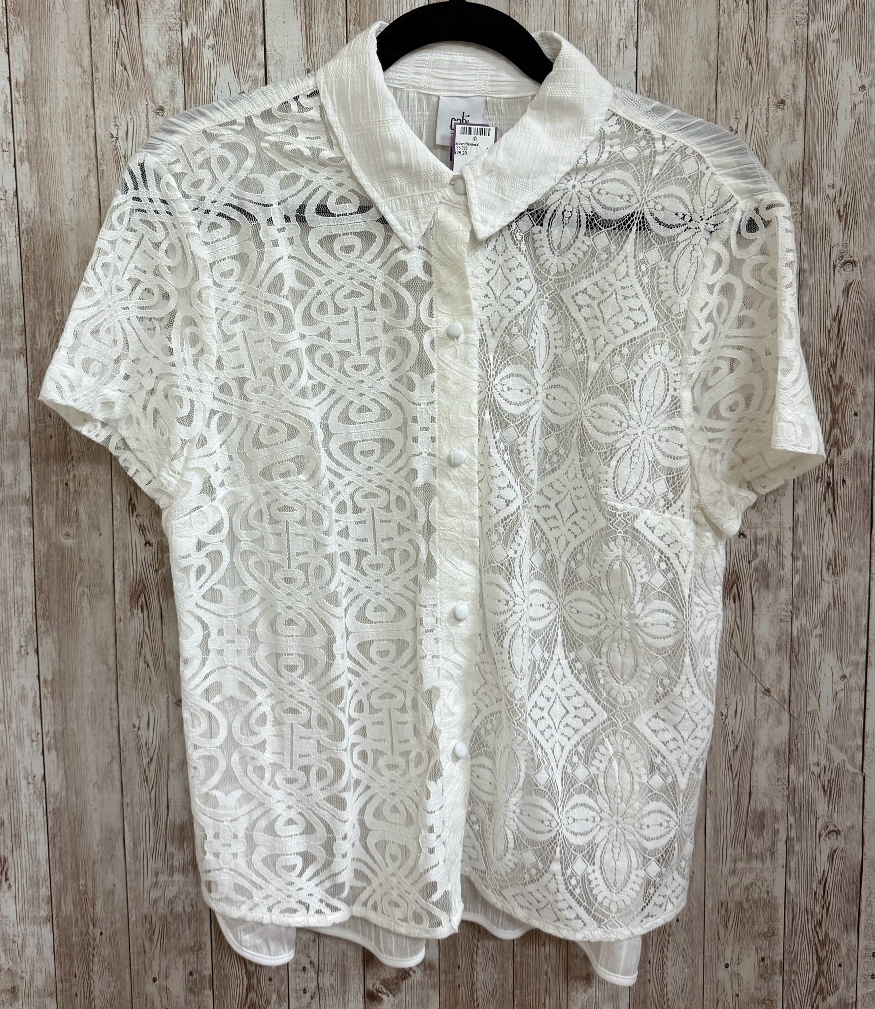 Size M CABI Cream Top