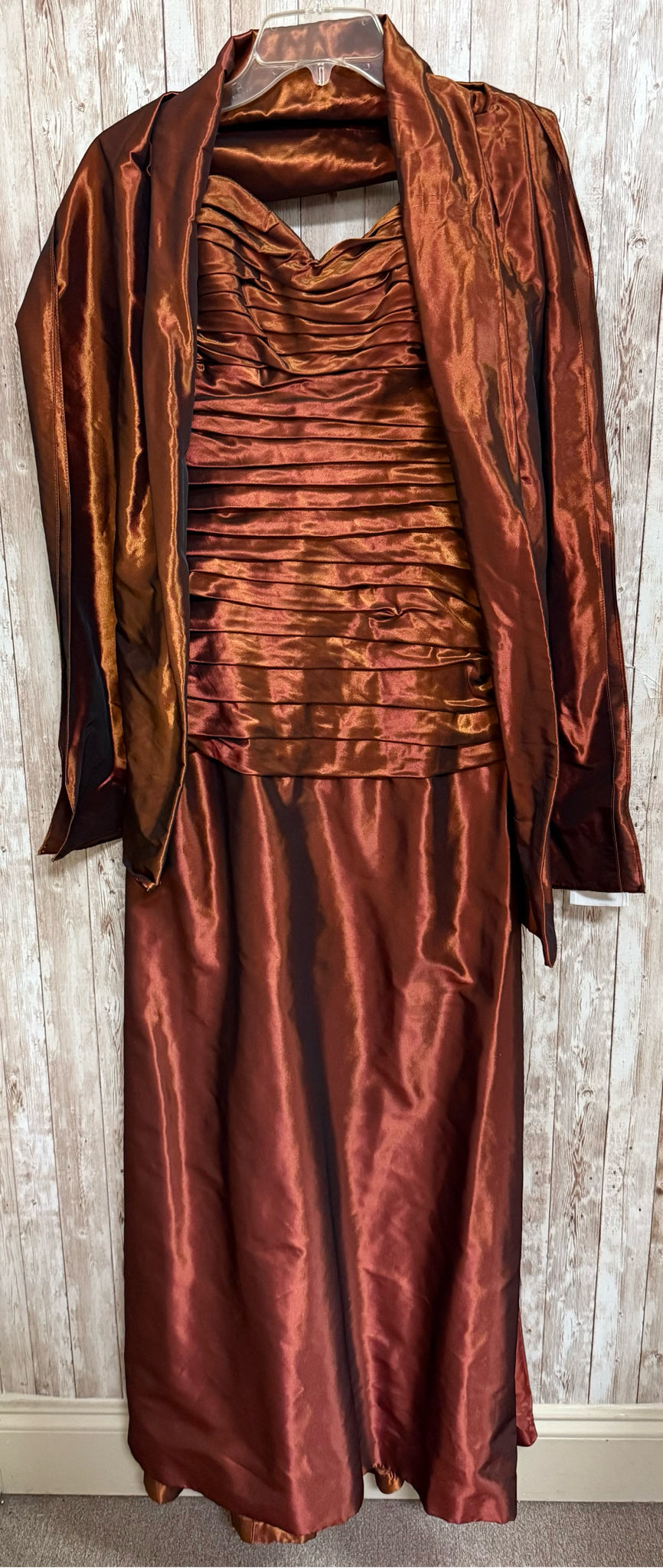 BADGLEY MISCHKA Size 8 RUST 2 PC Dress