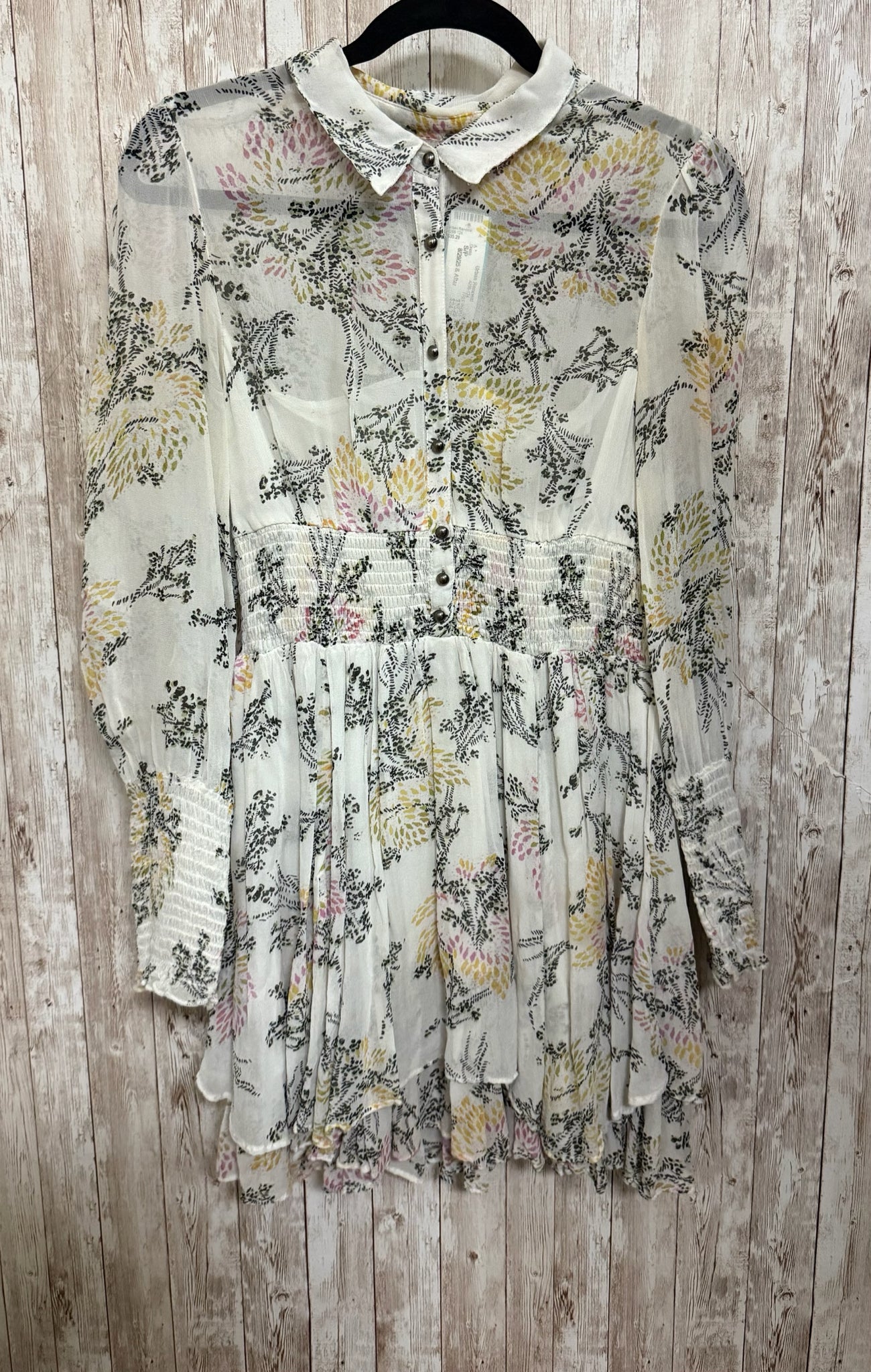 FREE PEOPLE Size S/P CREAM PRINT Dress