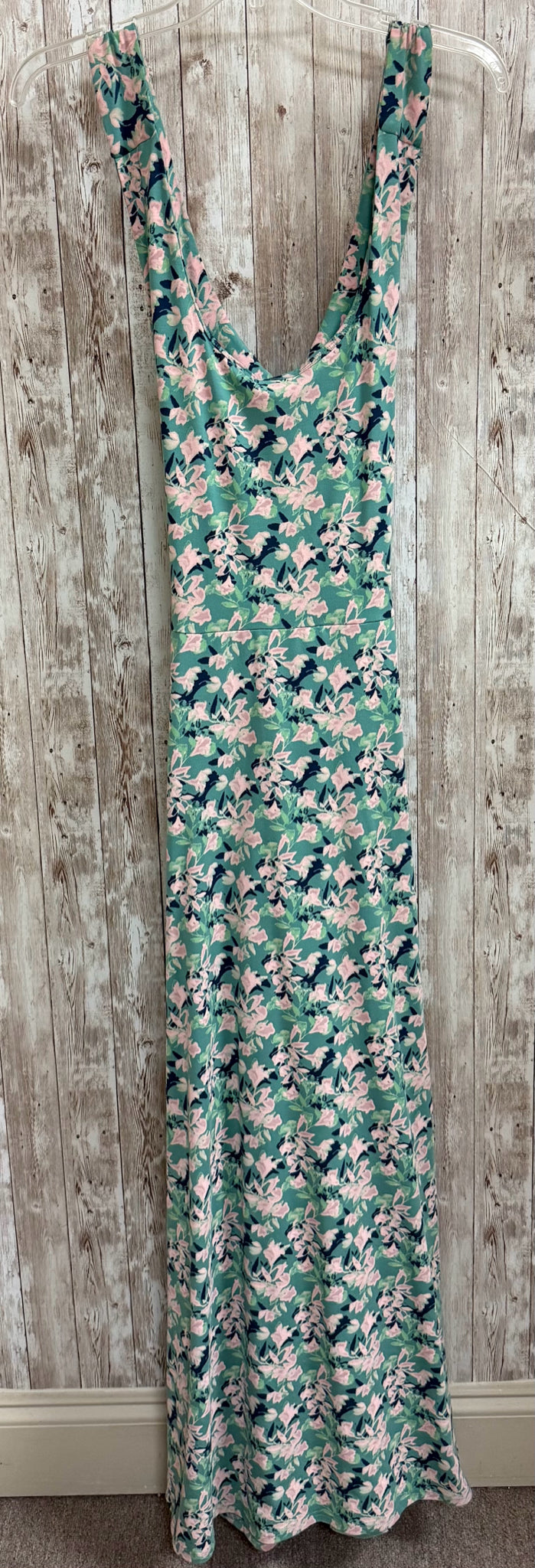 Size XL PACT GREEN AND PINK FLORAL Dress