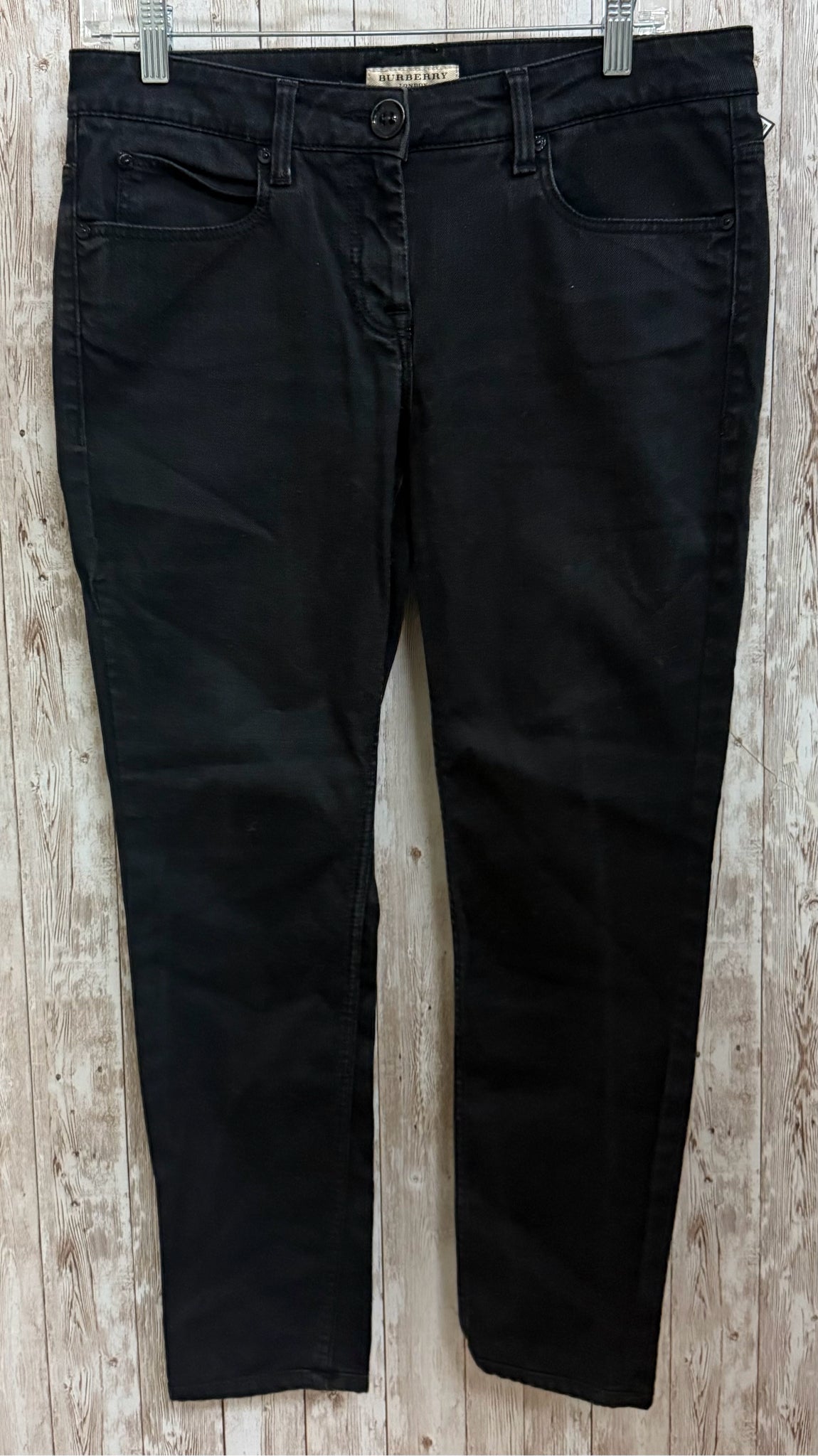 Size M BURBERRY Black Denim Pants