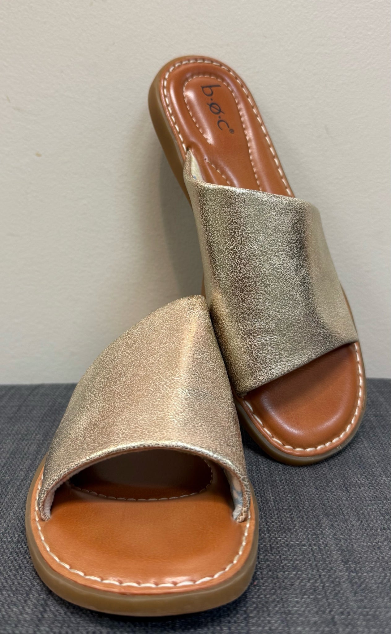 7 BOC Gold Sandals