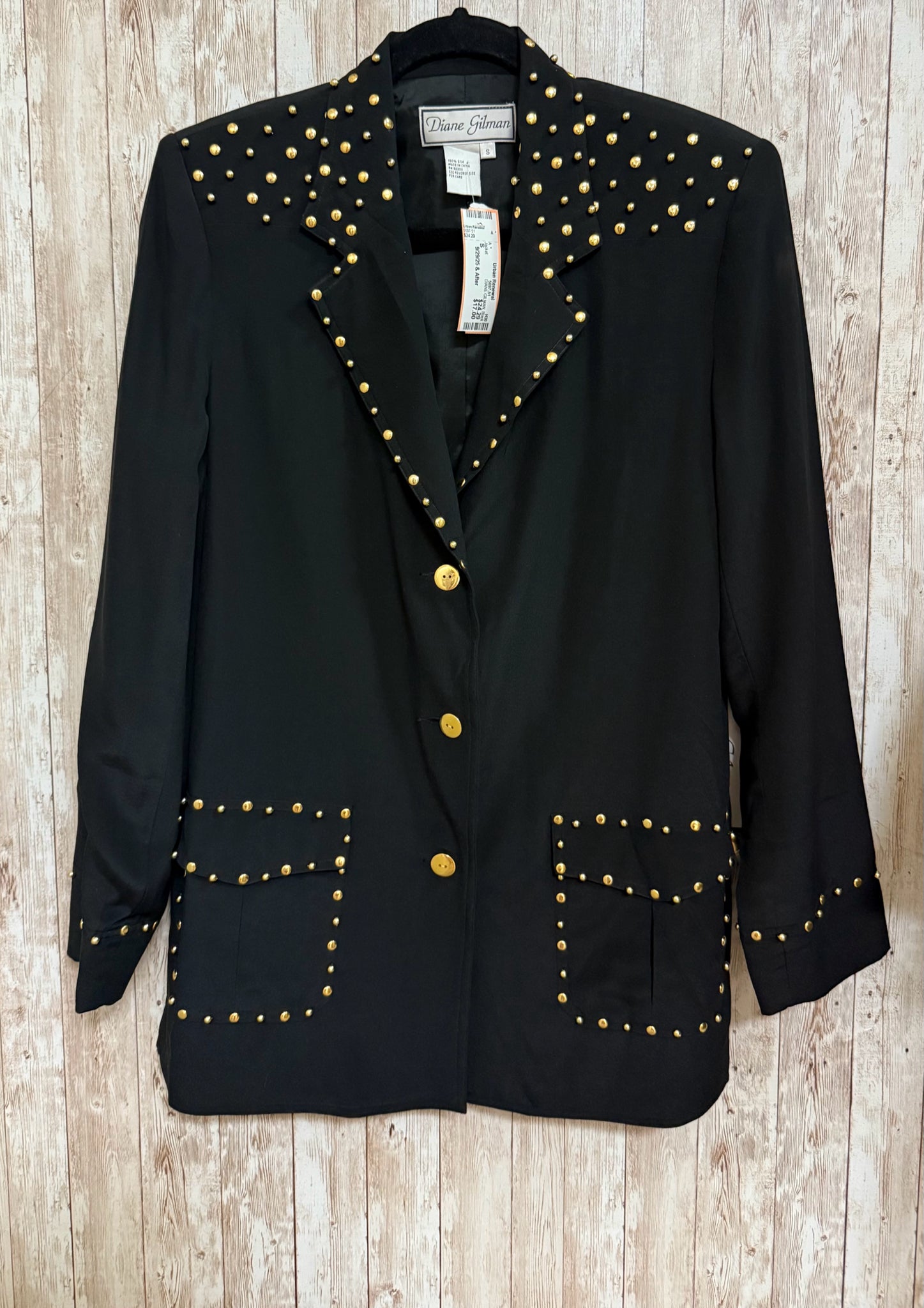 Size S DIANE GILMAN Black Jacket