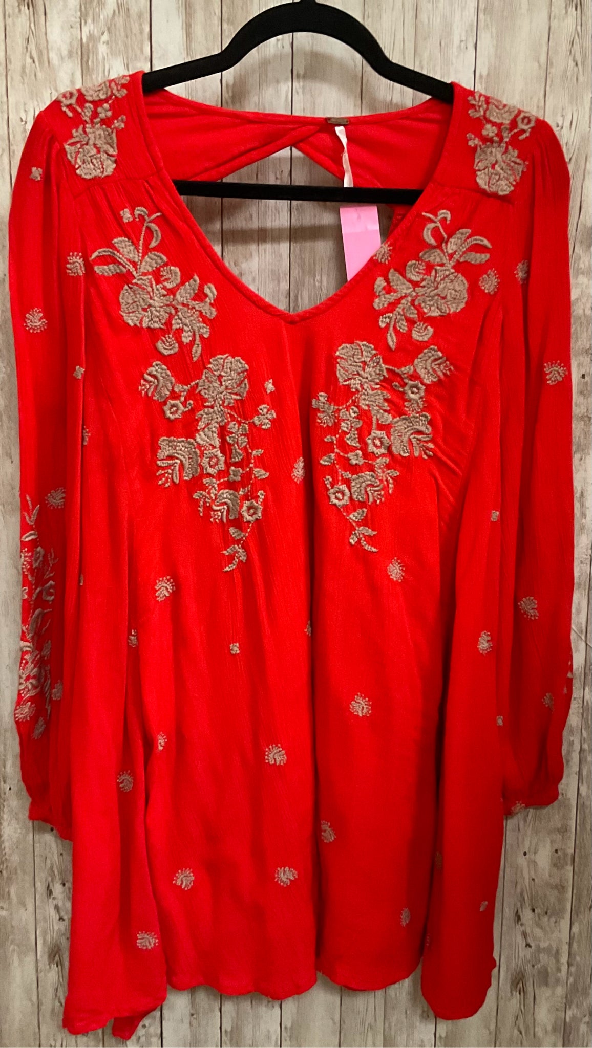FREE PEOPLE Red Women Size XS Tunic