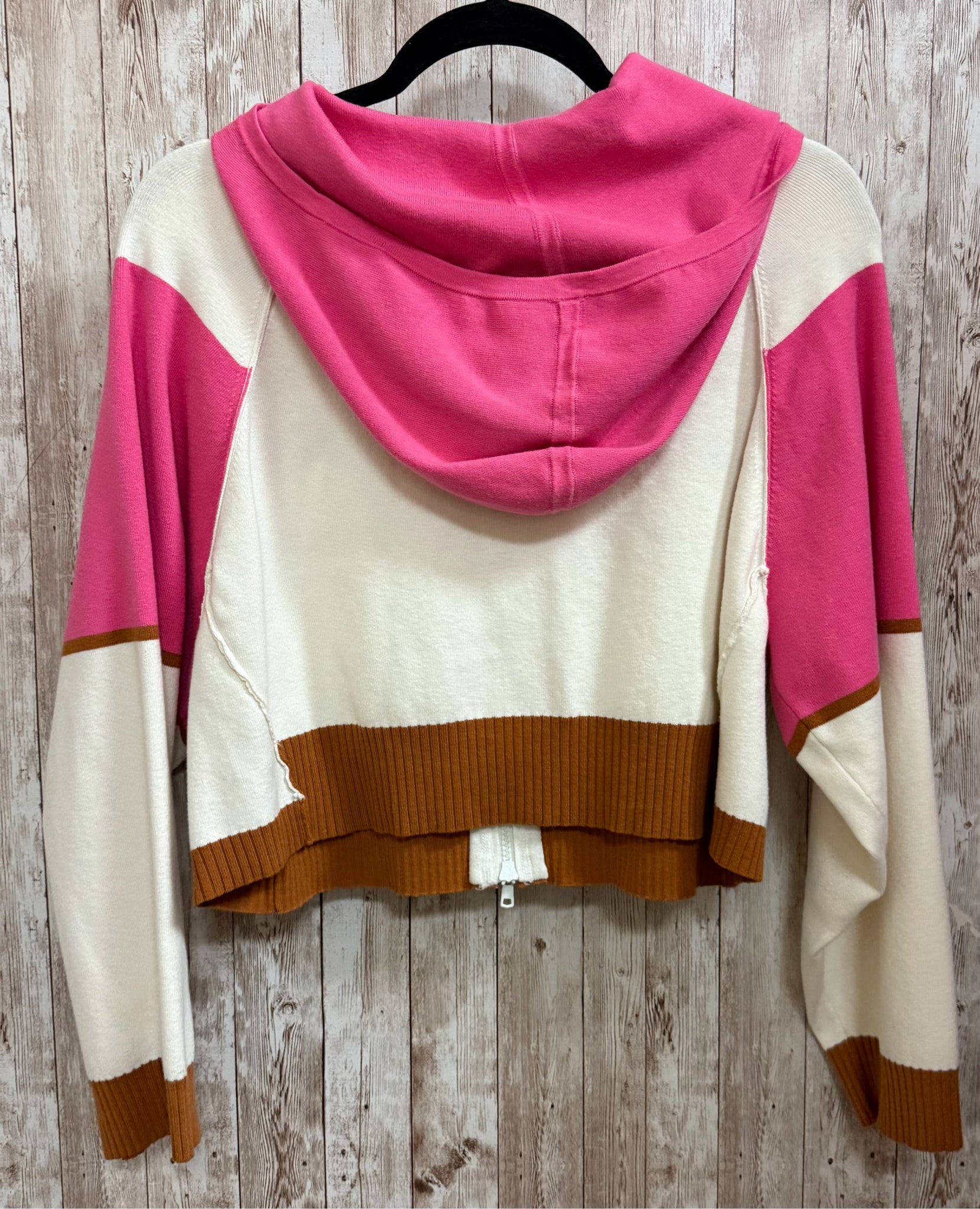 Size XS FREE PEOPLE PINK AND CREAM Jacket