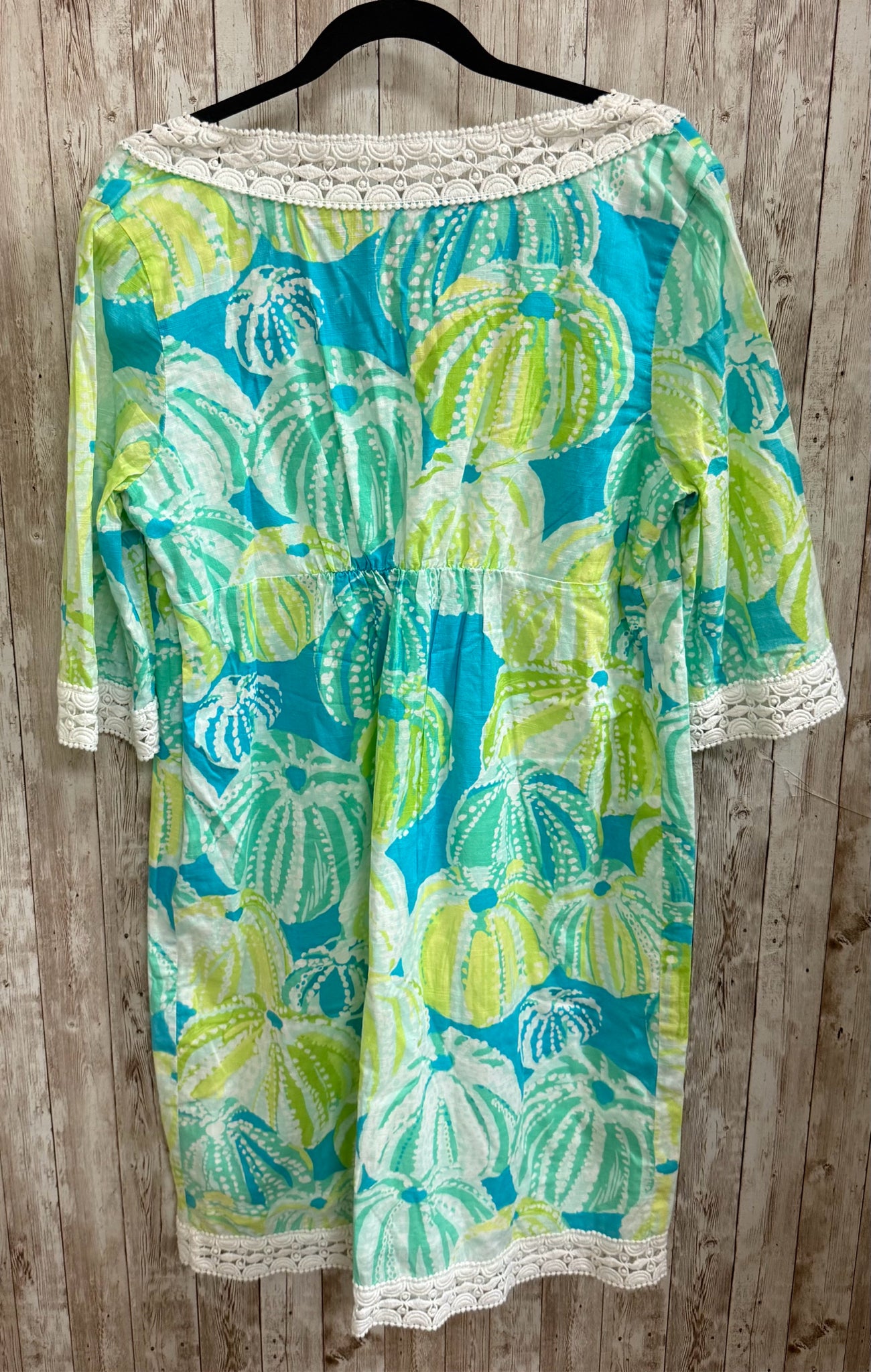 Size M LILLY PULITZER TURQUOISE AND LIME Dress
