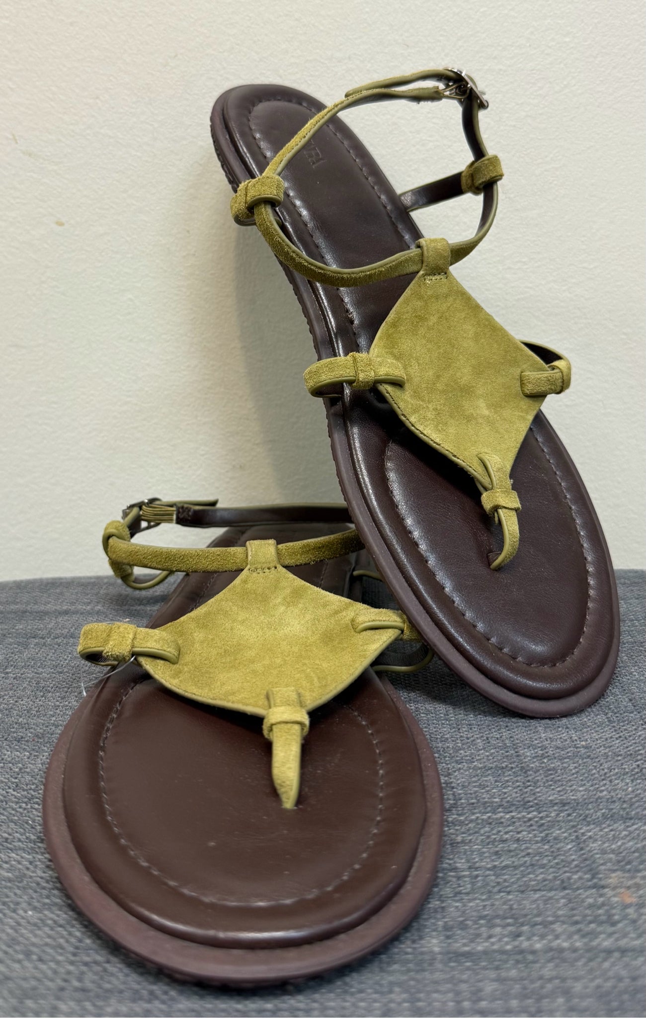9 ZARA Olive Sandals