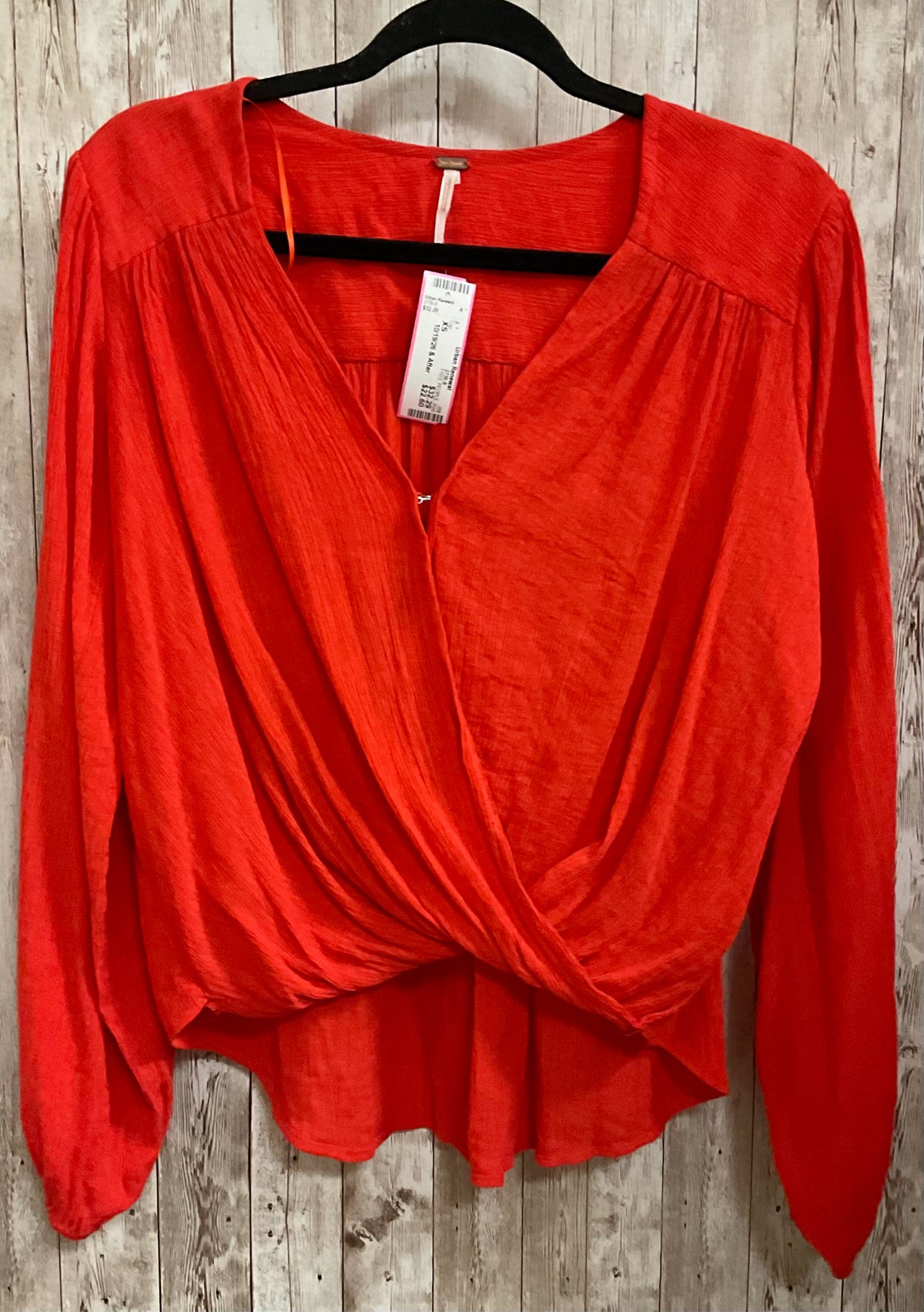 Size XS FREE PEOPLE Red Top