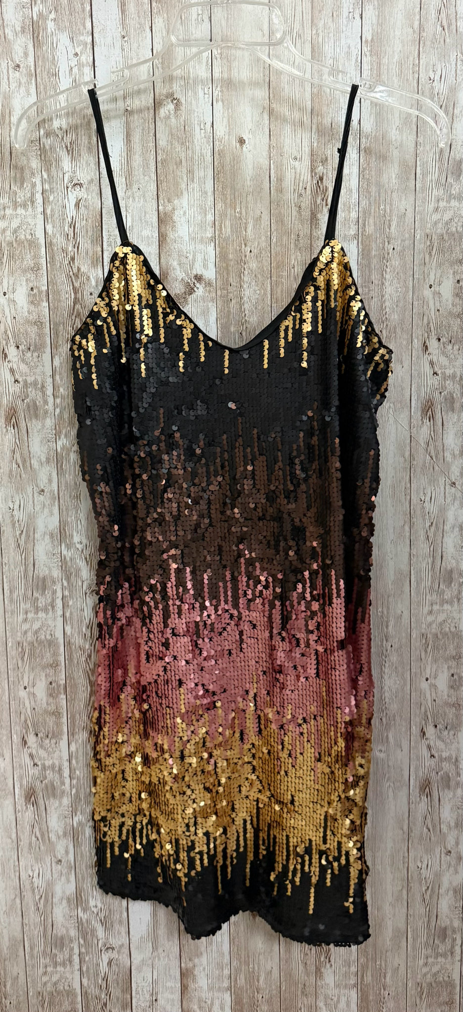 Size M LOVERICHE BLACK AND GOLD Dress