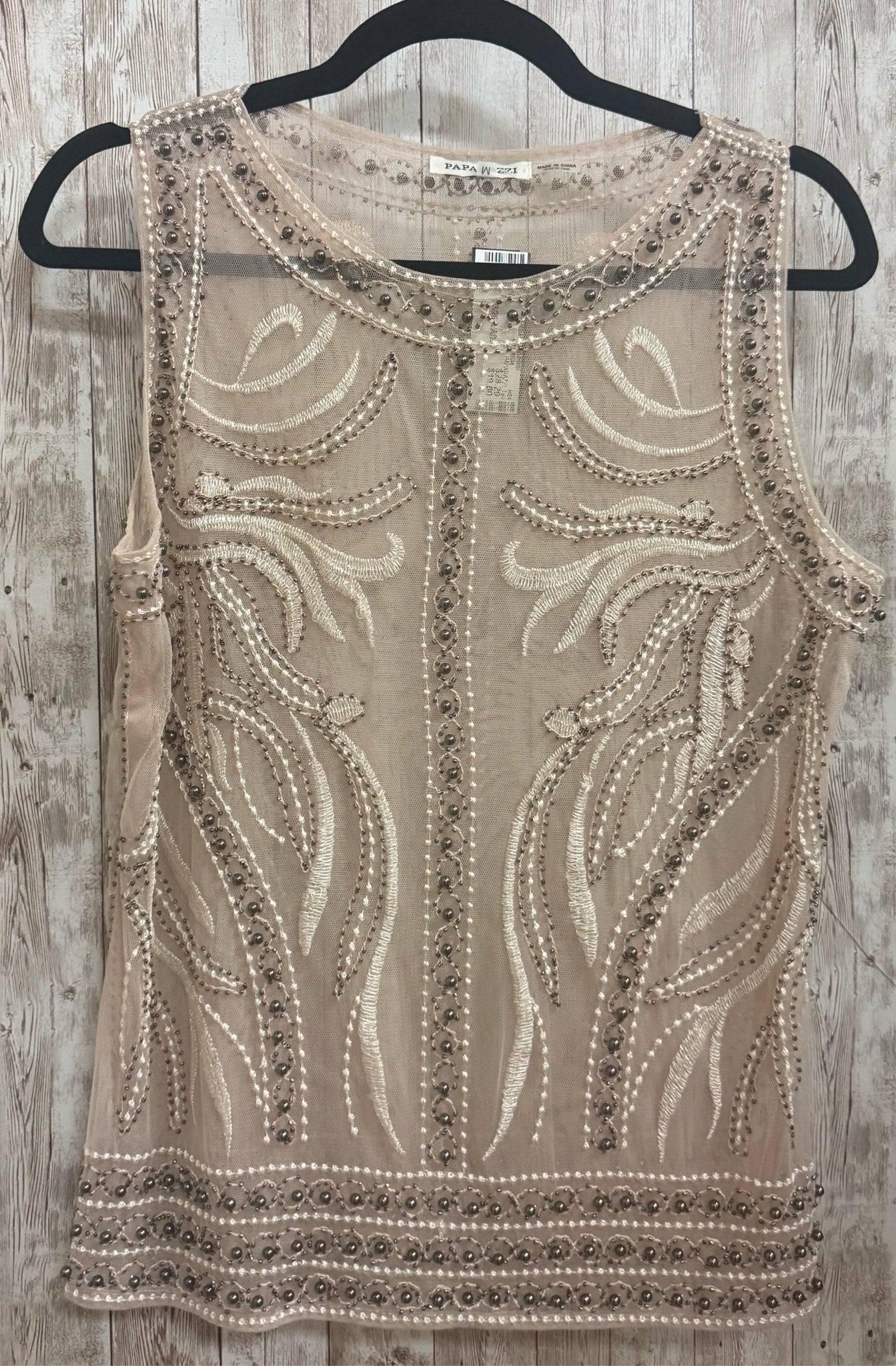 Size M PAPARAZZI Tan Top