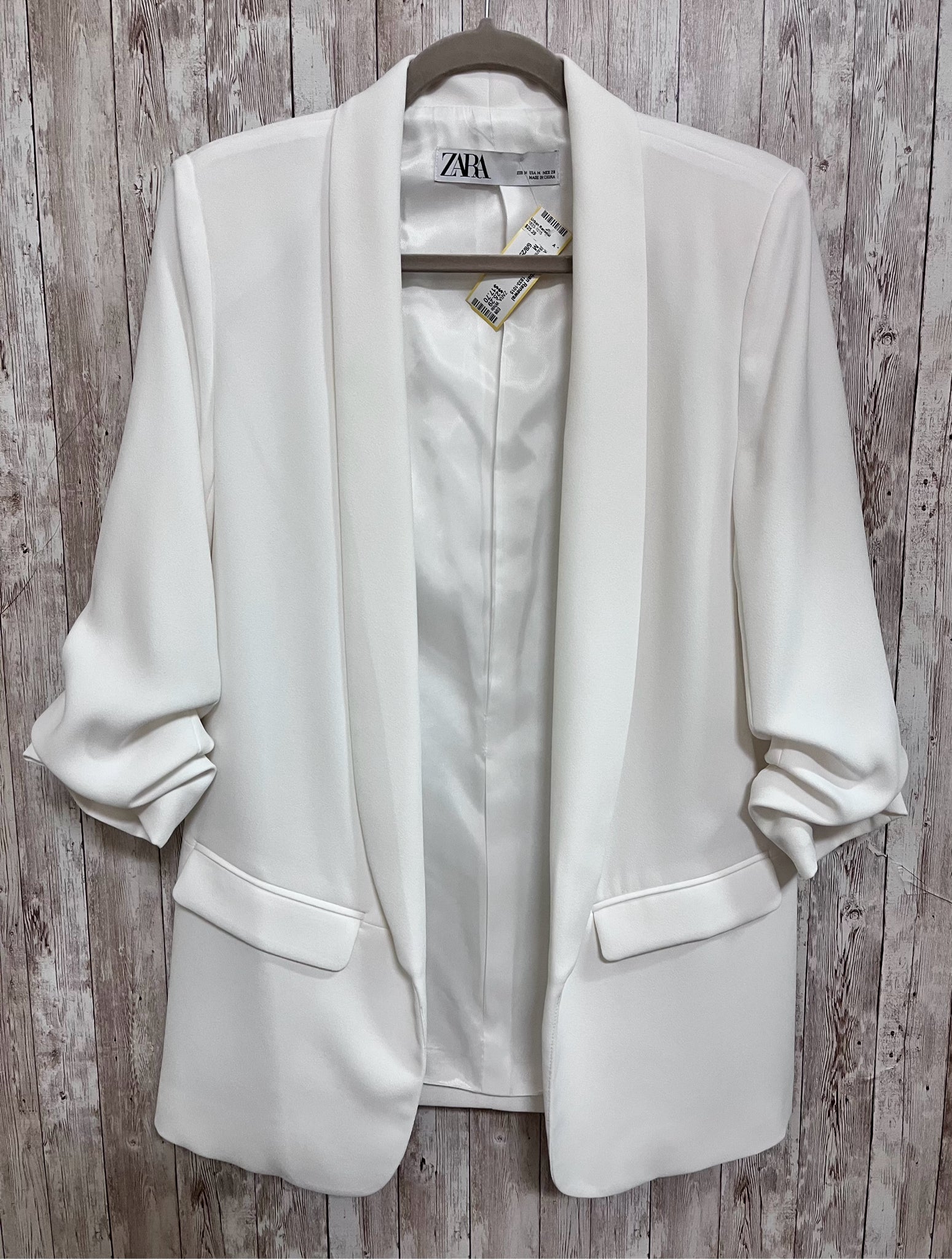 Size M ZARA White Blazer