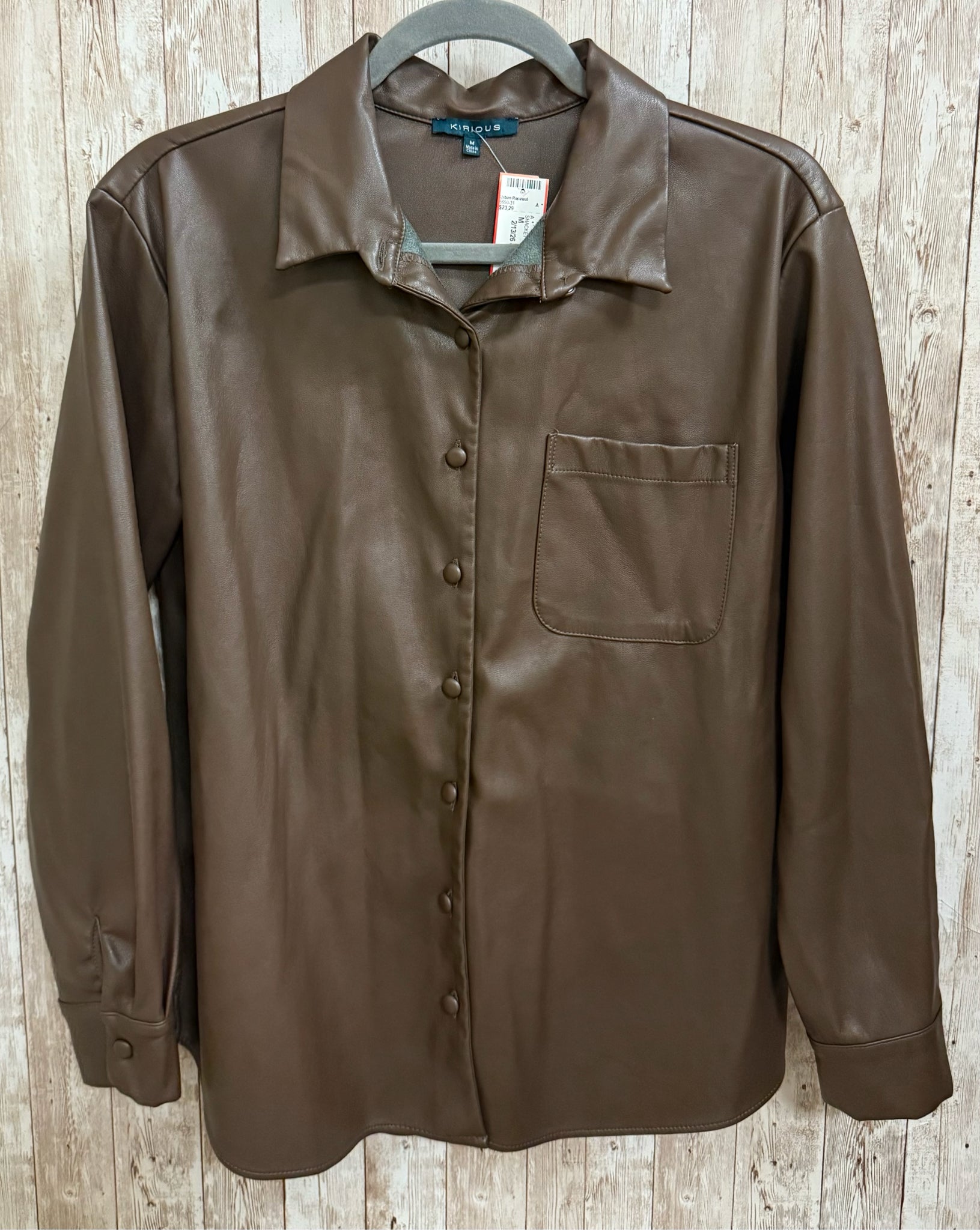 Size M KIRIOUS Brown SHACKET