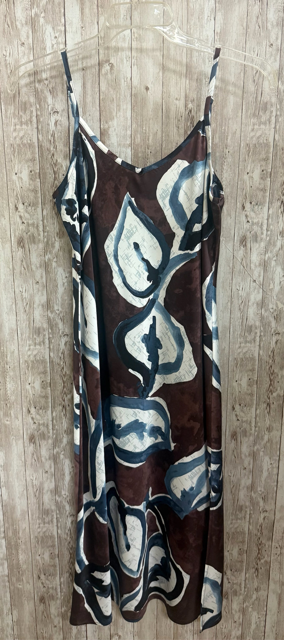 Size M NIC & ZOE BURGUNDY PRINT Dress