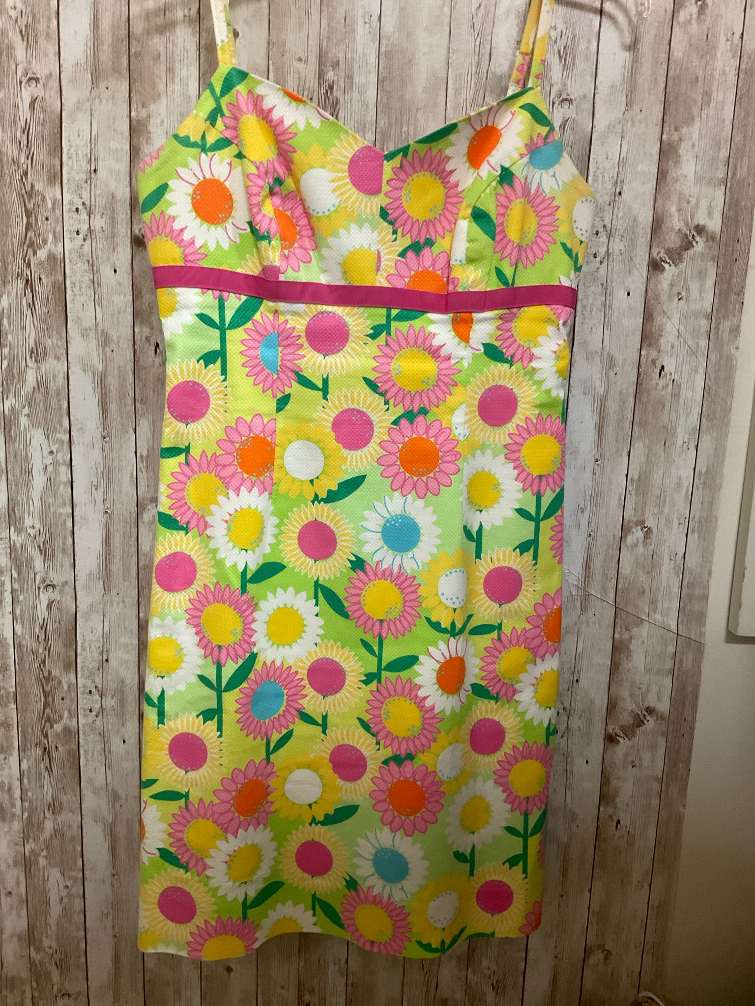 Size 0 LILLY PULITZER YELLOW FLORAL Dress