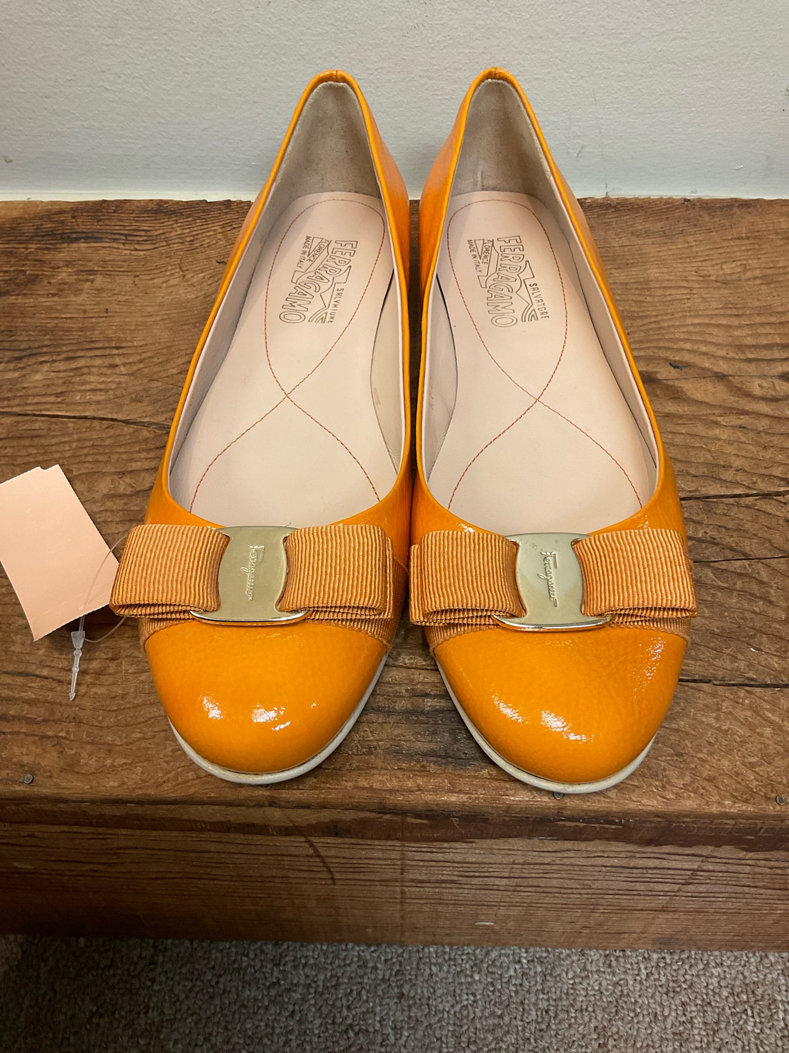 FERRAGAMO 9 Orange SHOES