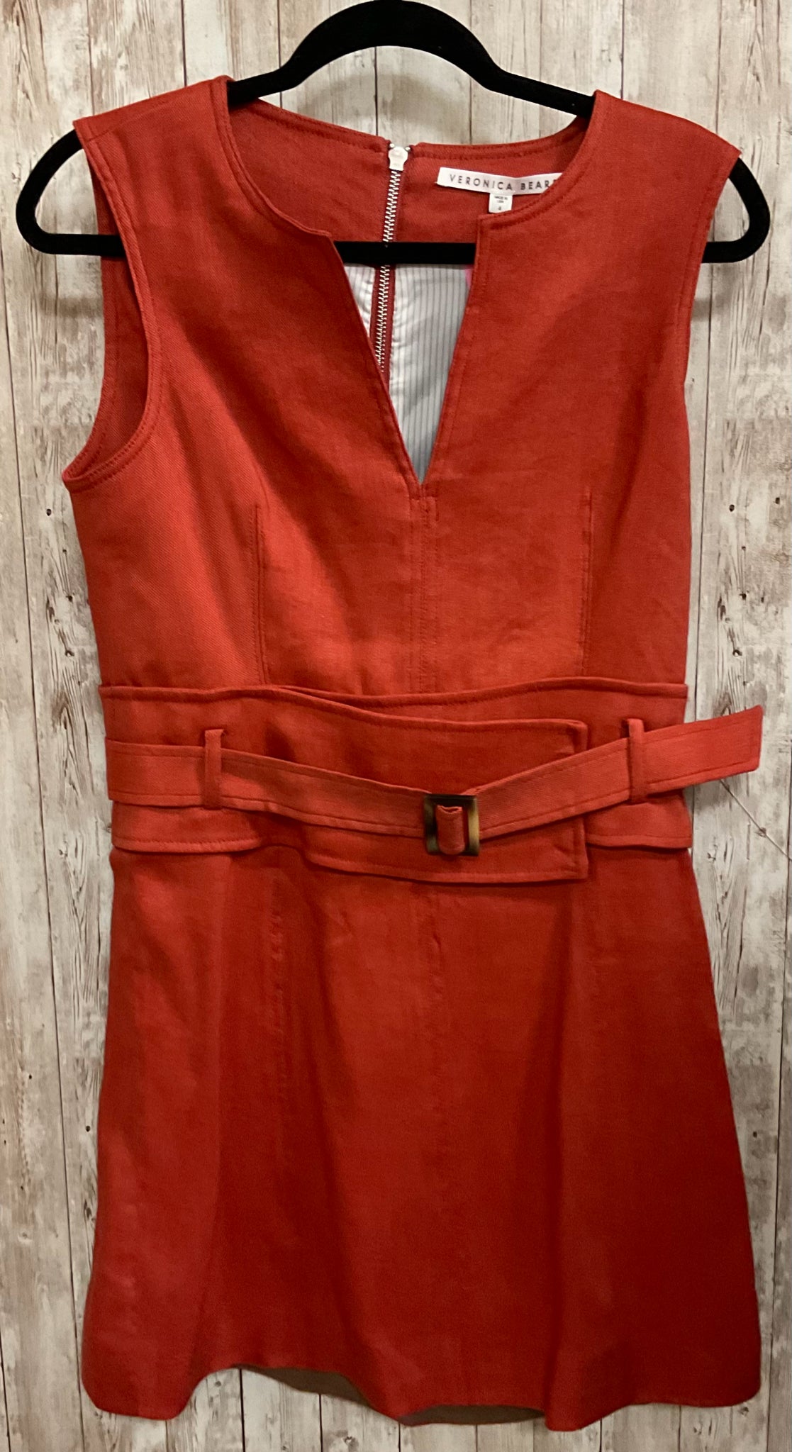 Size 4 VERONICA BEARD RUST Dress