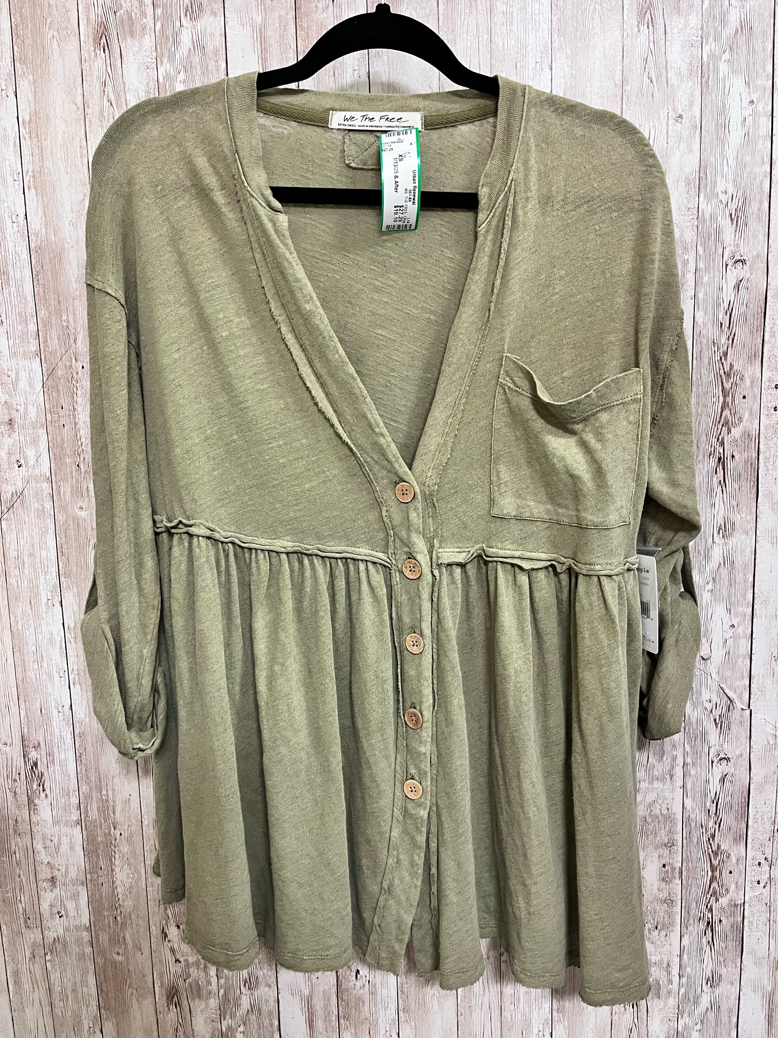 Size XS WE THE FREE Olive Top