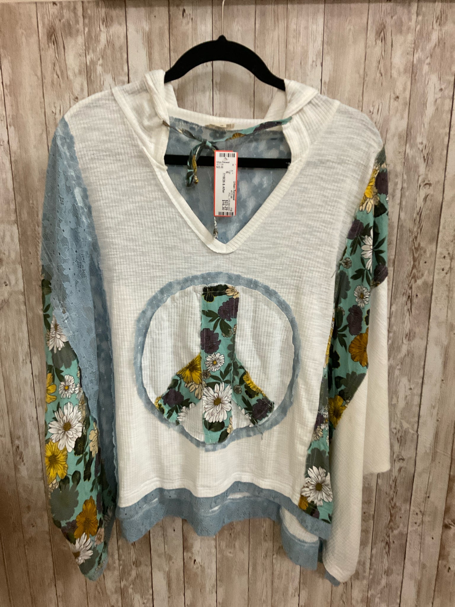 Size S POL CREAM AND BLUE Top