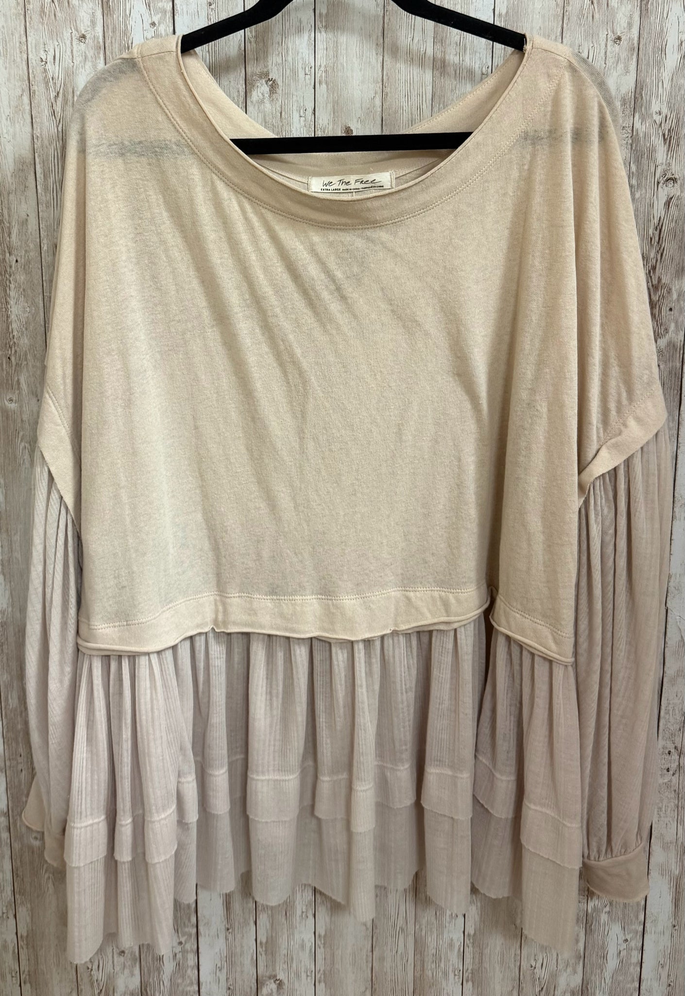 Size XL WE THE FREE Beige Top
