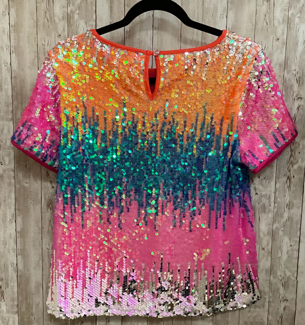 Size XS EVA FRANCO ORANGE AND PINK Top