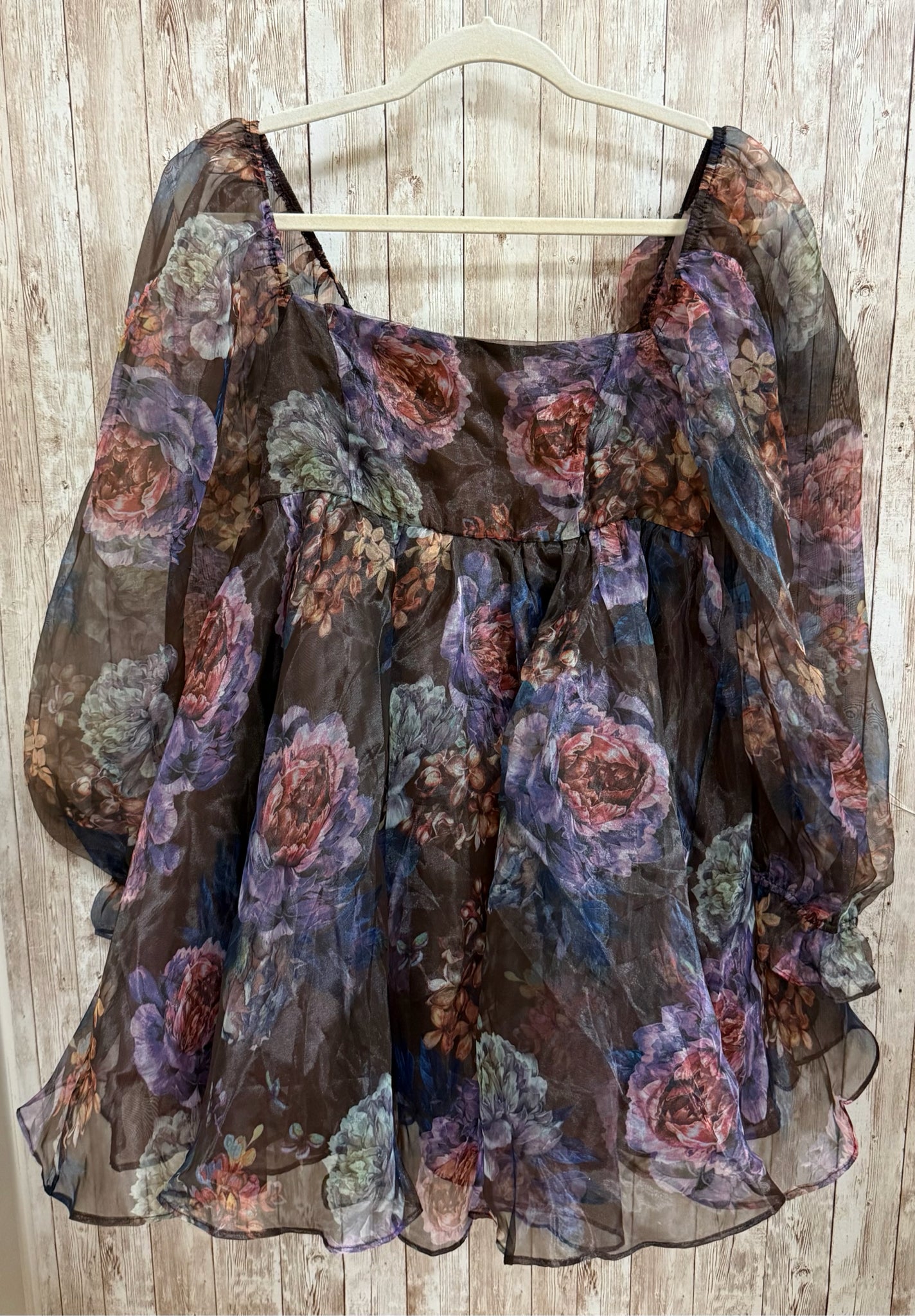 Size M VICI BROWN FLORAL Dress