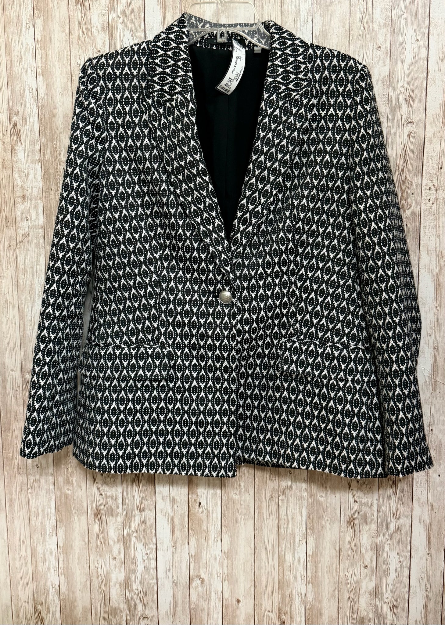 Size 10 ELIE TAHARI BLACK AND WHITE Blazer