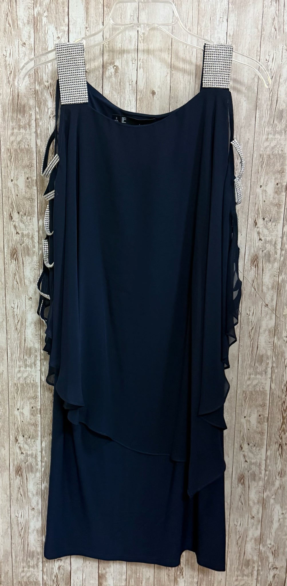 Size 6 LESLIE FAY Navy Dress