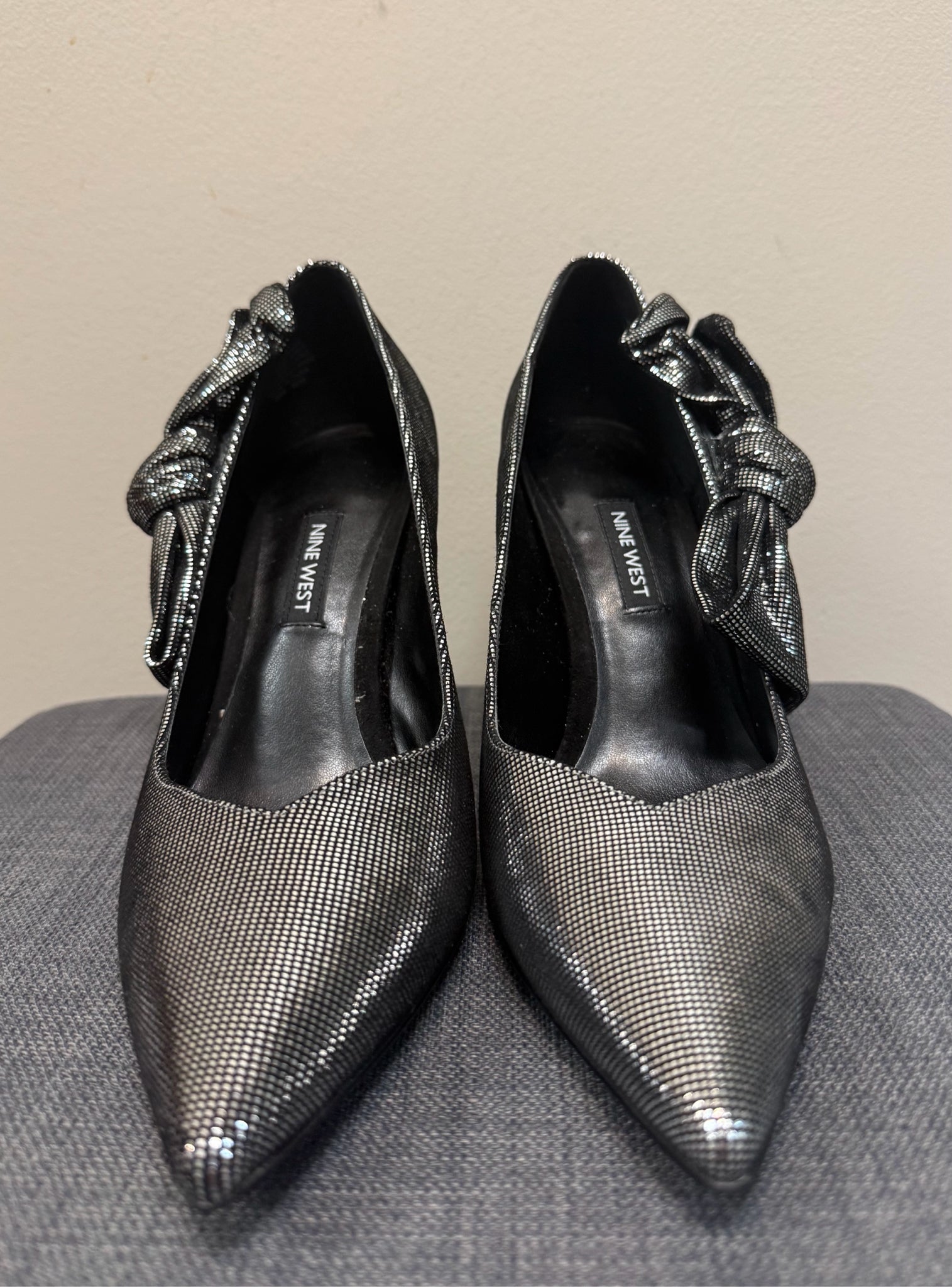 8 NINE WEST Silver SHOES