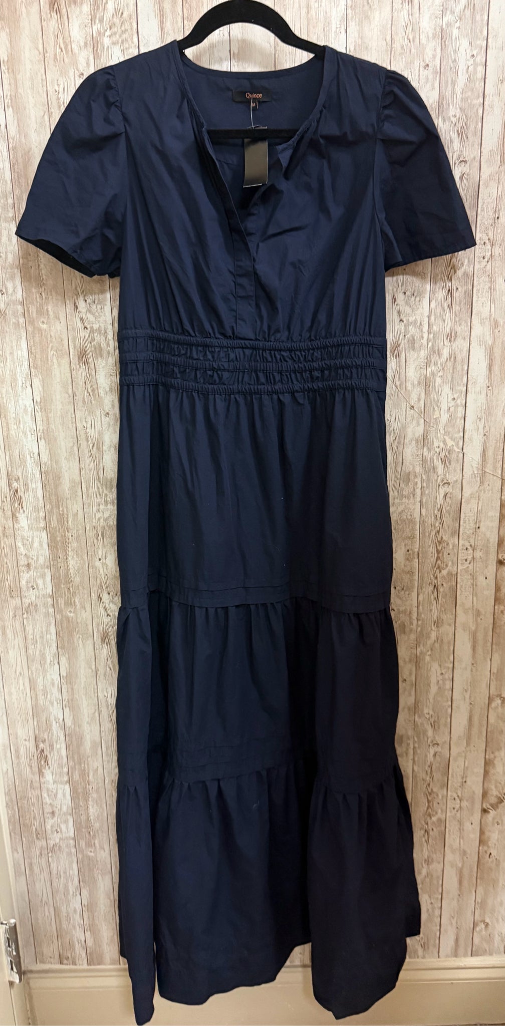 Size M QUINCE Navy Dress