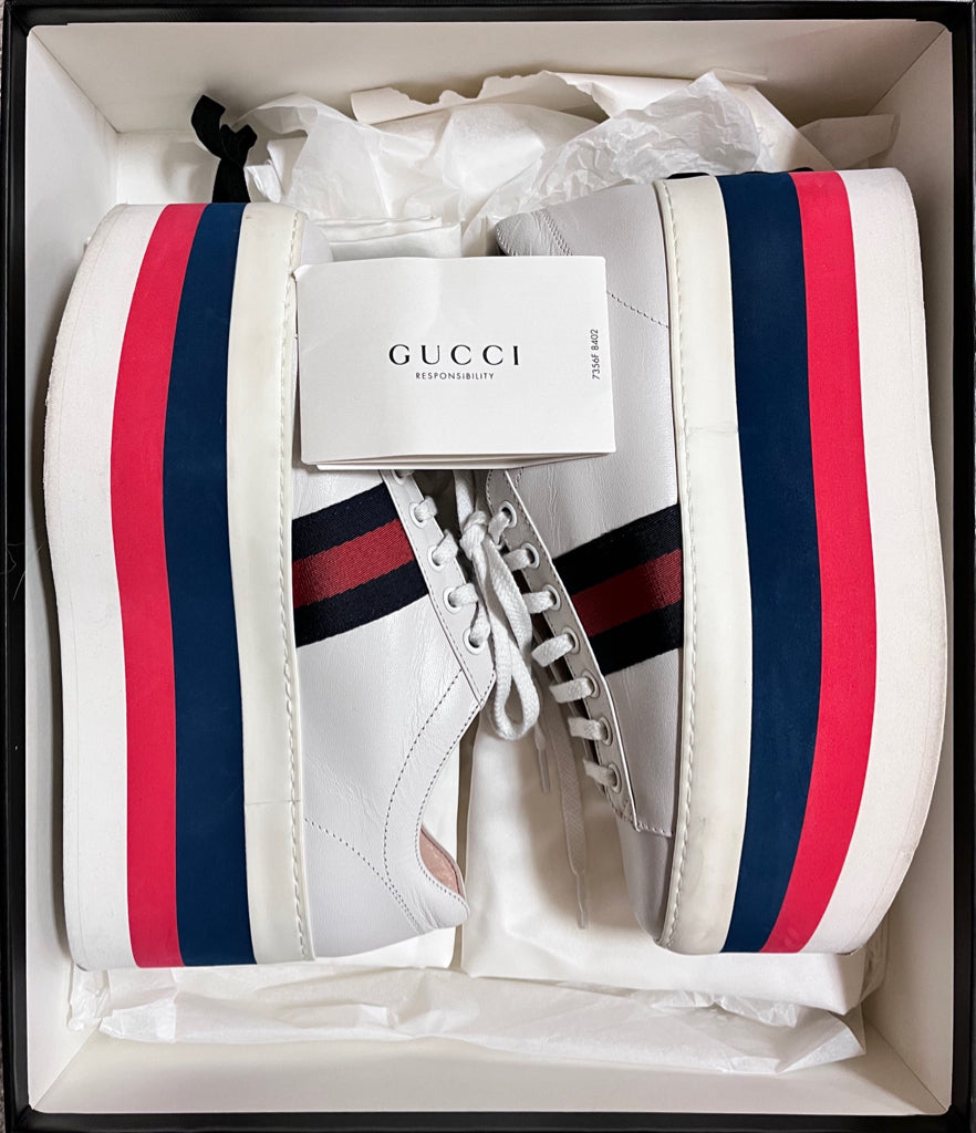 GUCCI 6 White Print SHOES