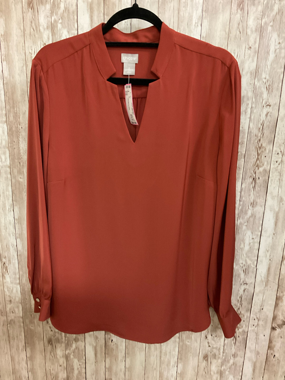 Size L CHICO'S RUST Top