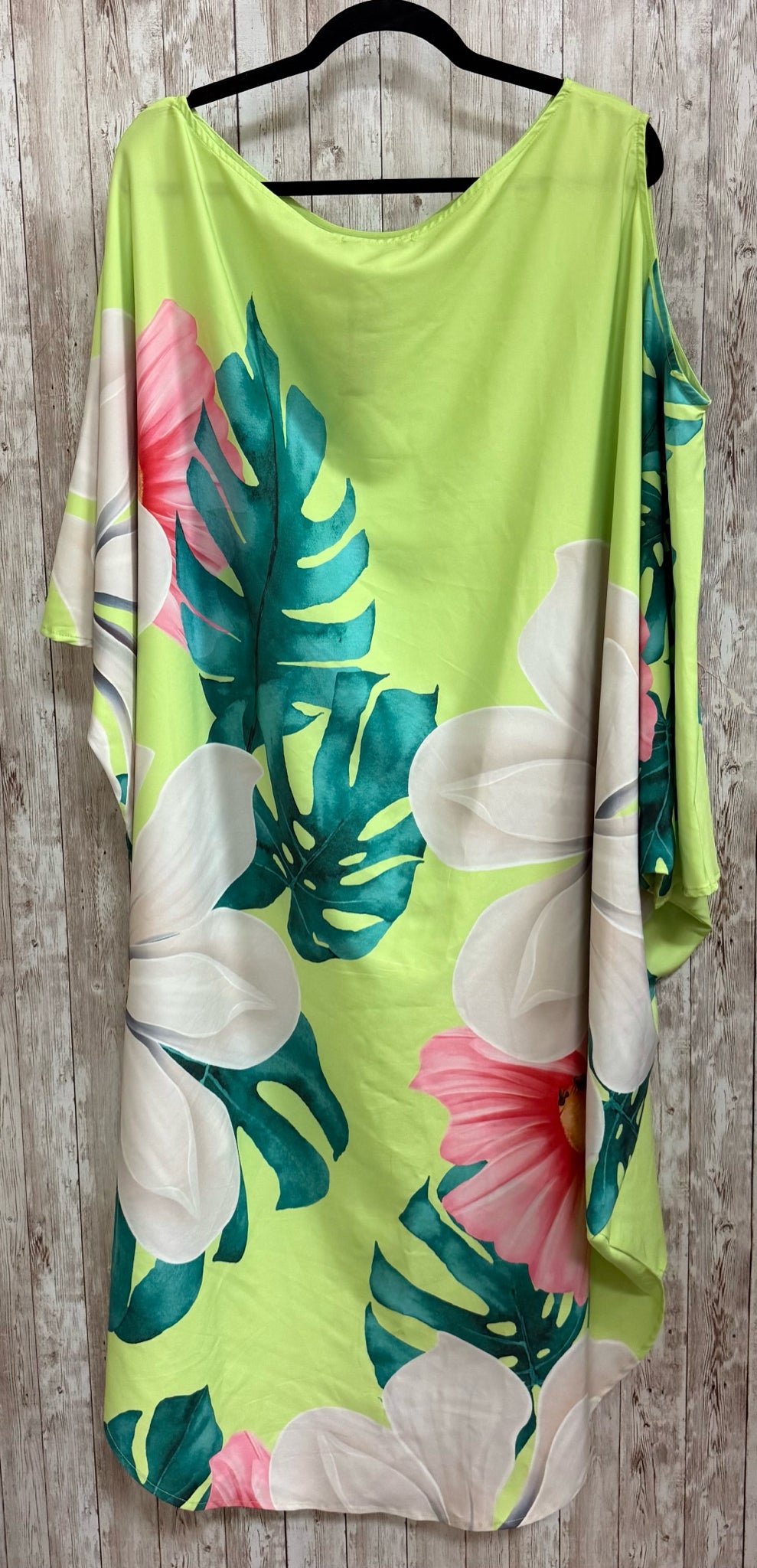 Size L KOANDAILY LIME FLORAL Dress