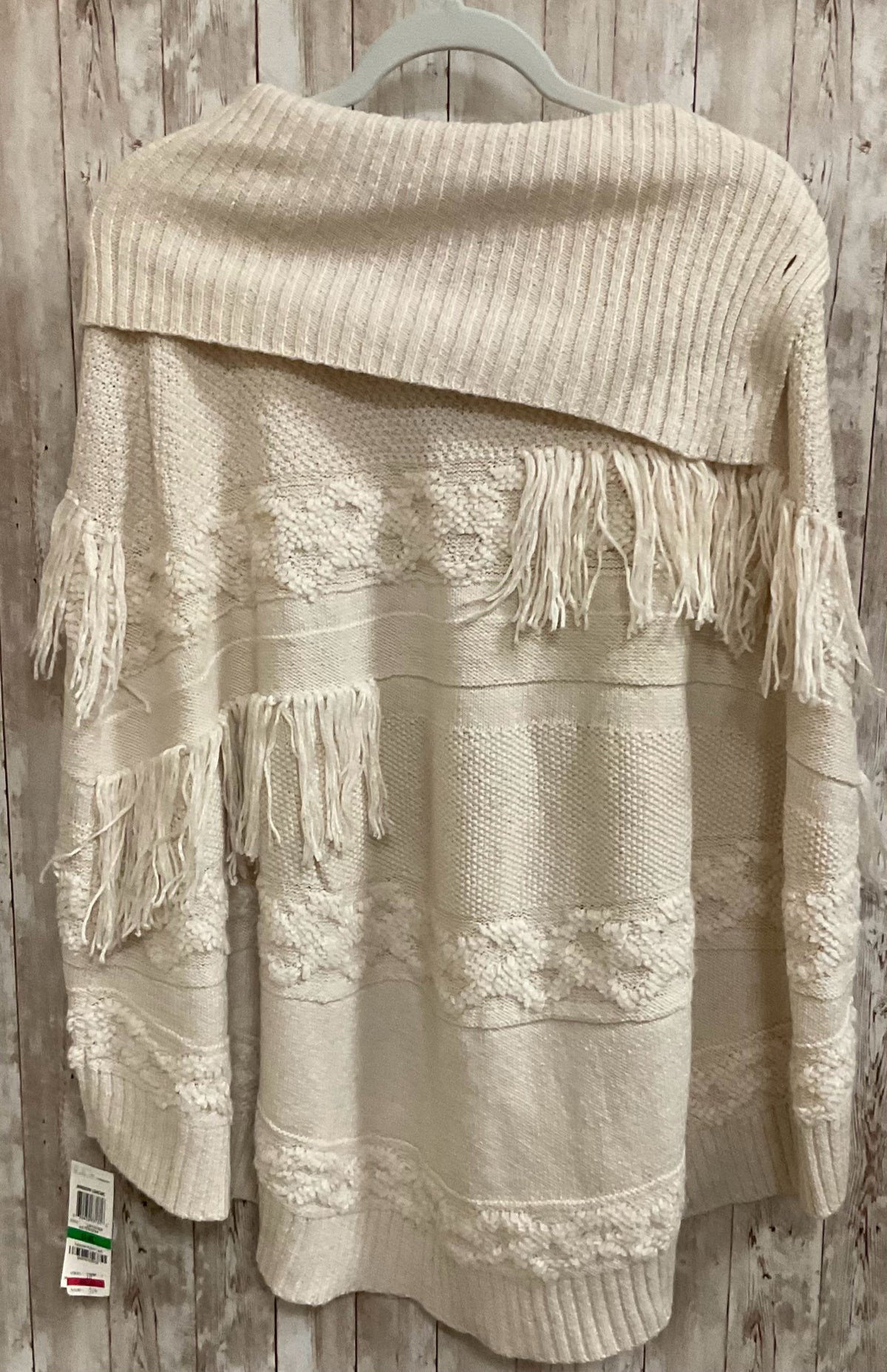 Size L/XL INC Beige Poncho