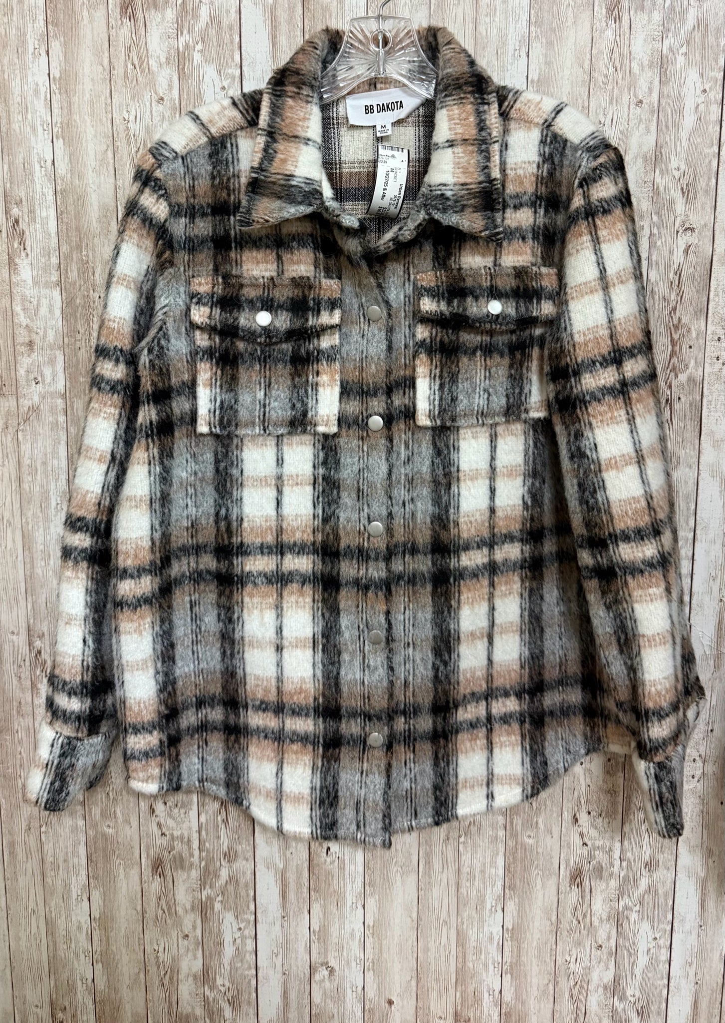 Size M BB DAKOTA BEIGE AND GRAY SHACKET