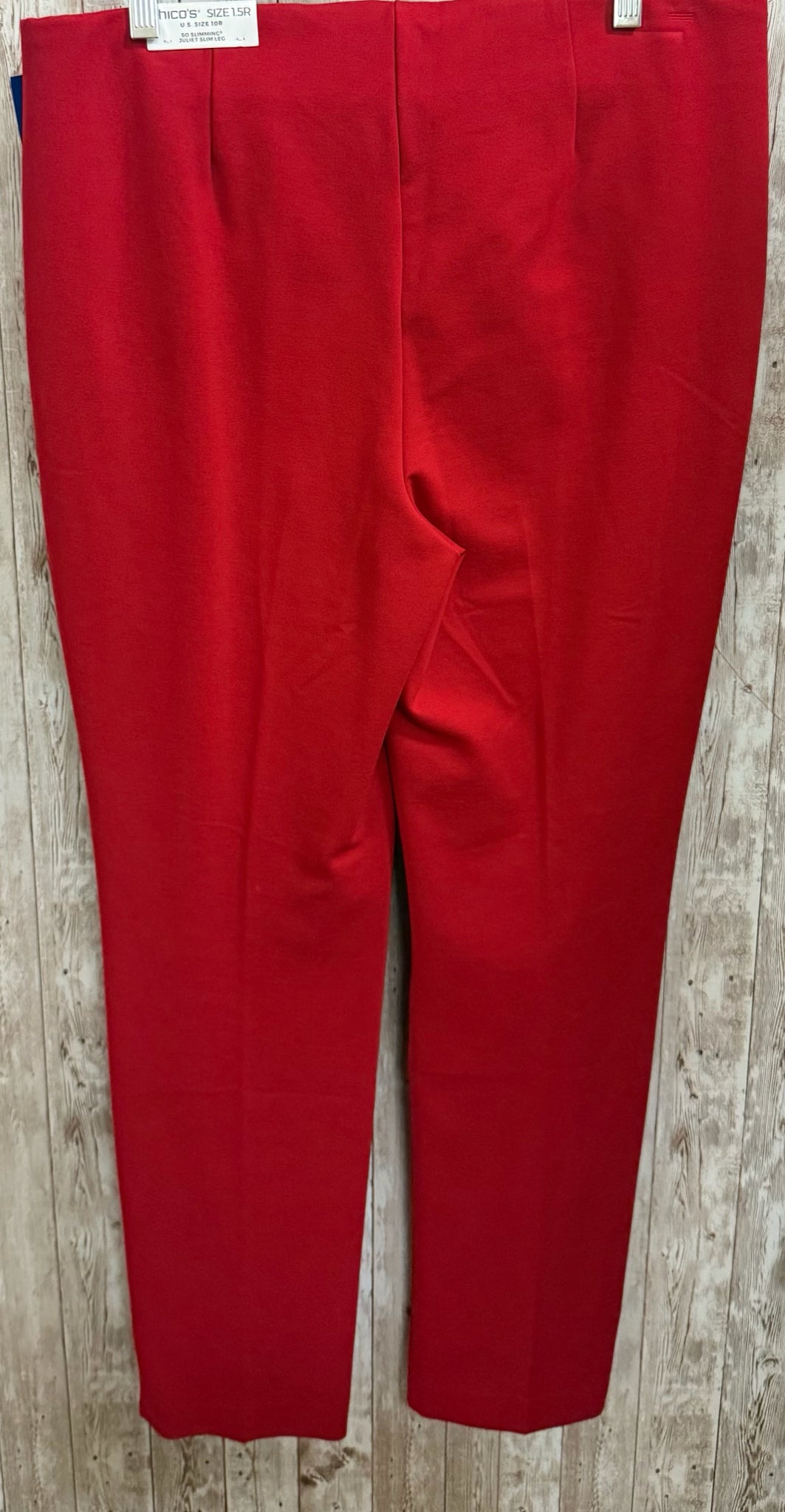 CHICO'S Size 10 Red Pants