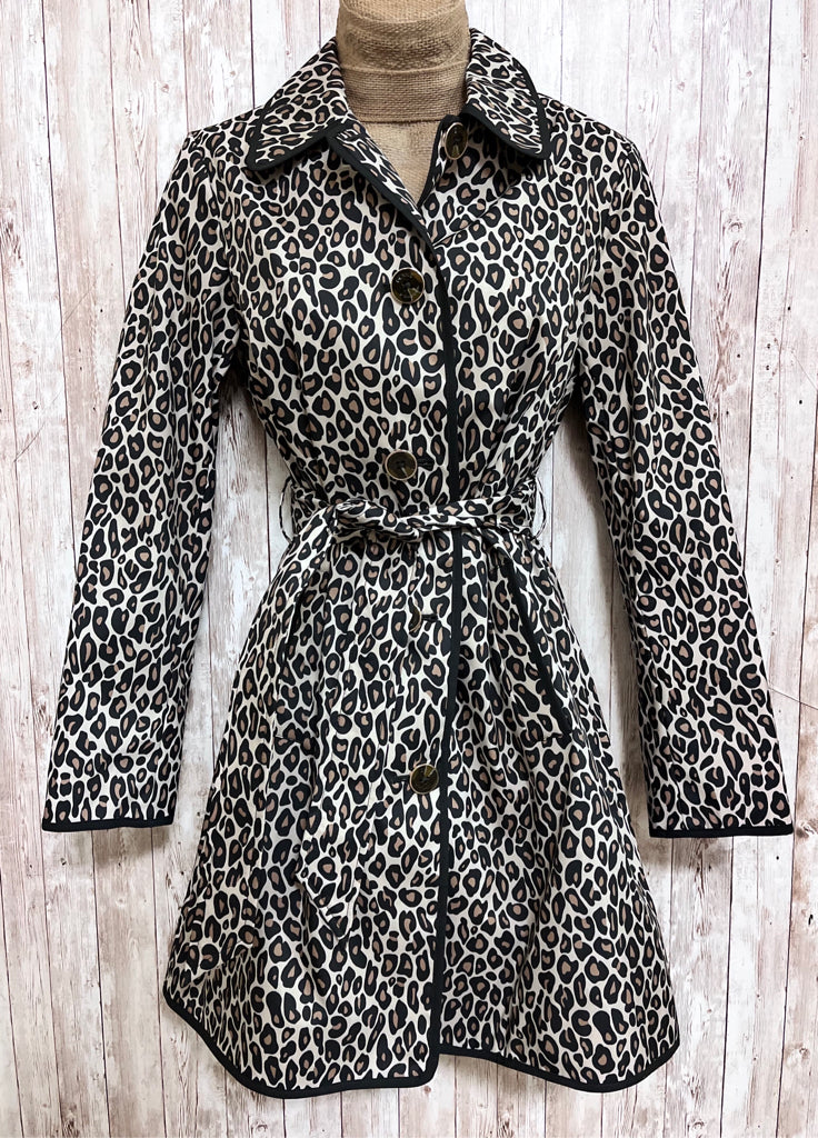 DENNIS BASSO Animal Print Coat