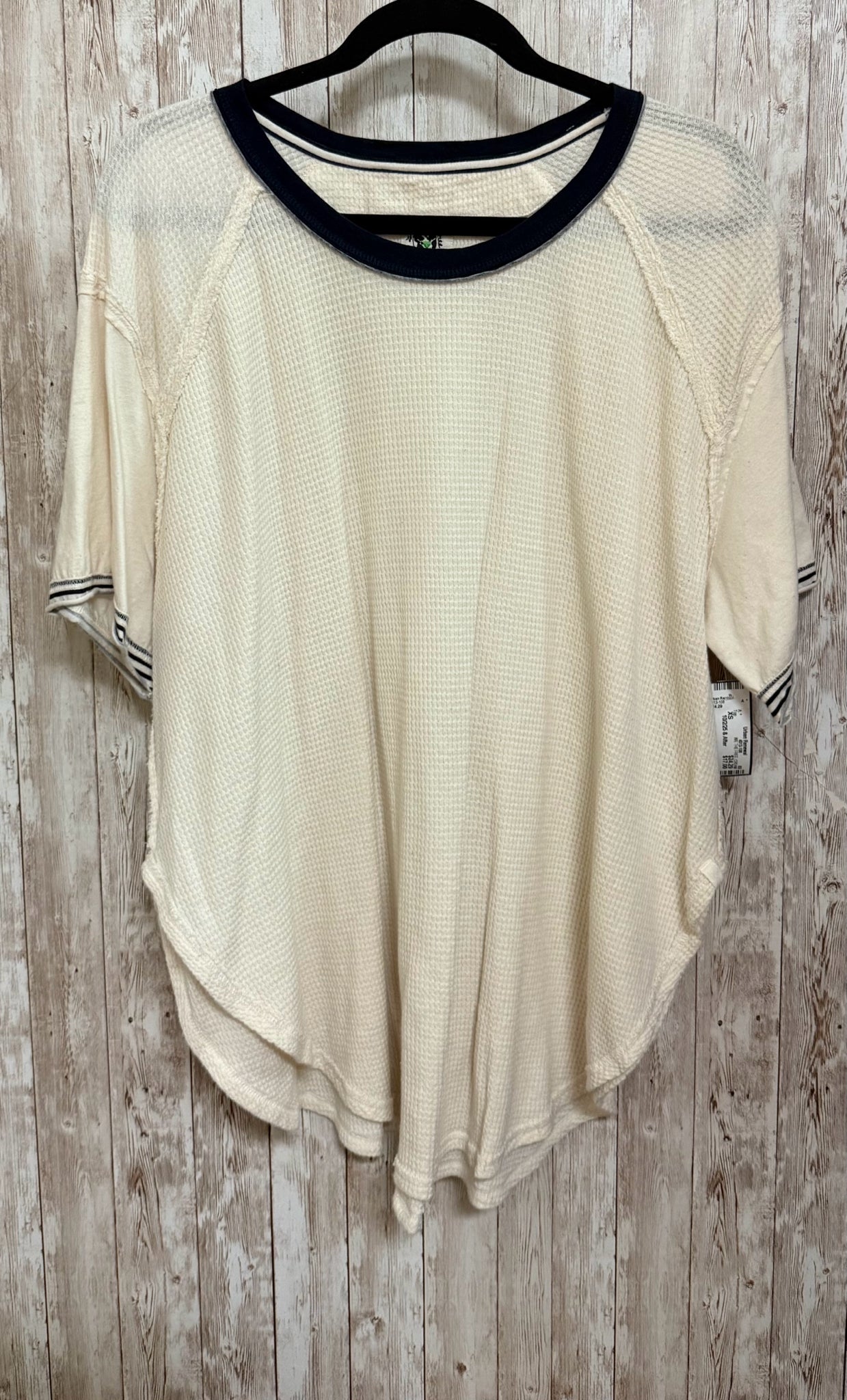 Size XS WE THE FREE CREAM AND NAVY Top