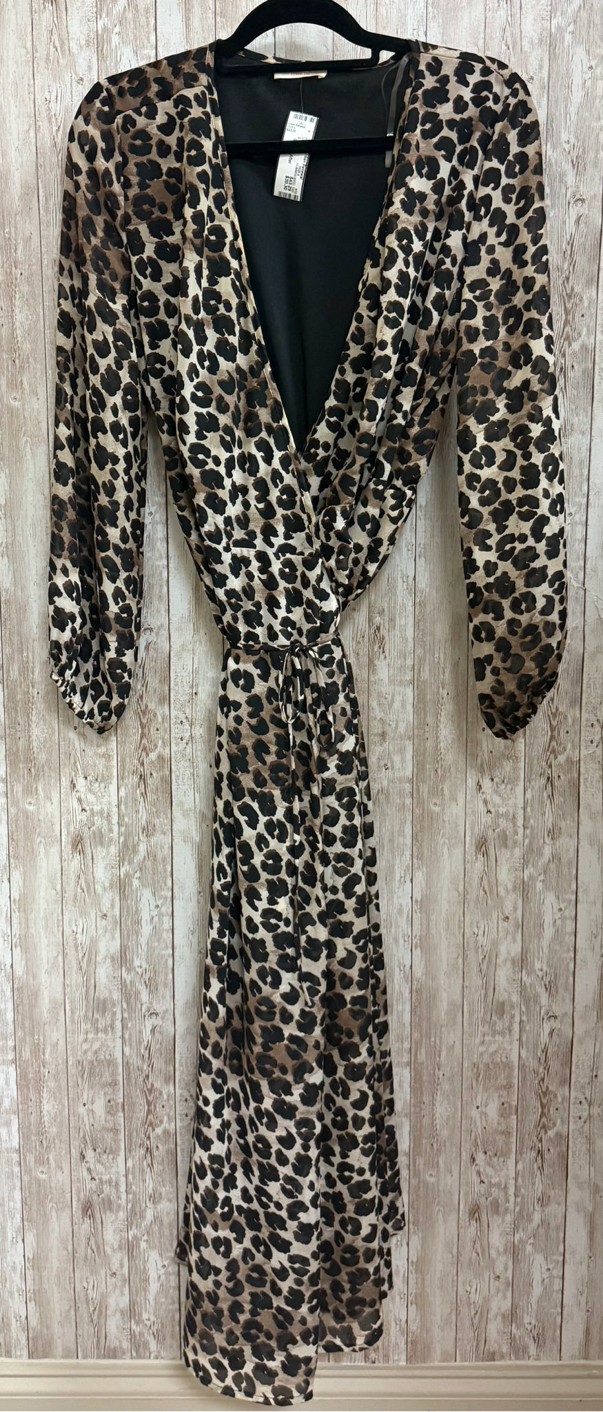 Size L HUMMINGBIRD TAN ANIMAL Dress