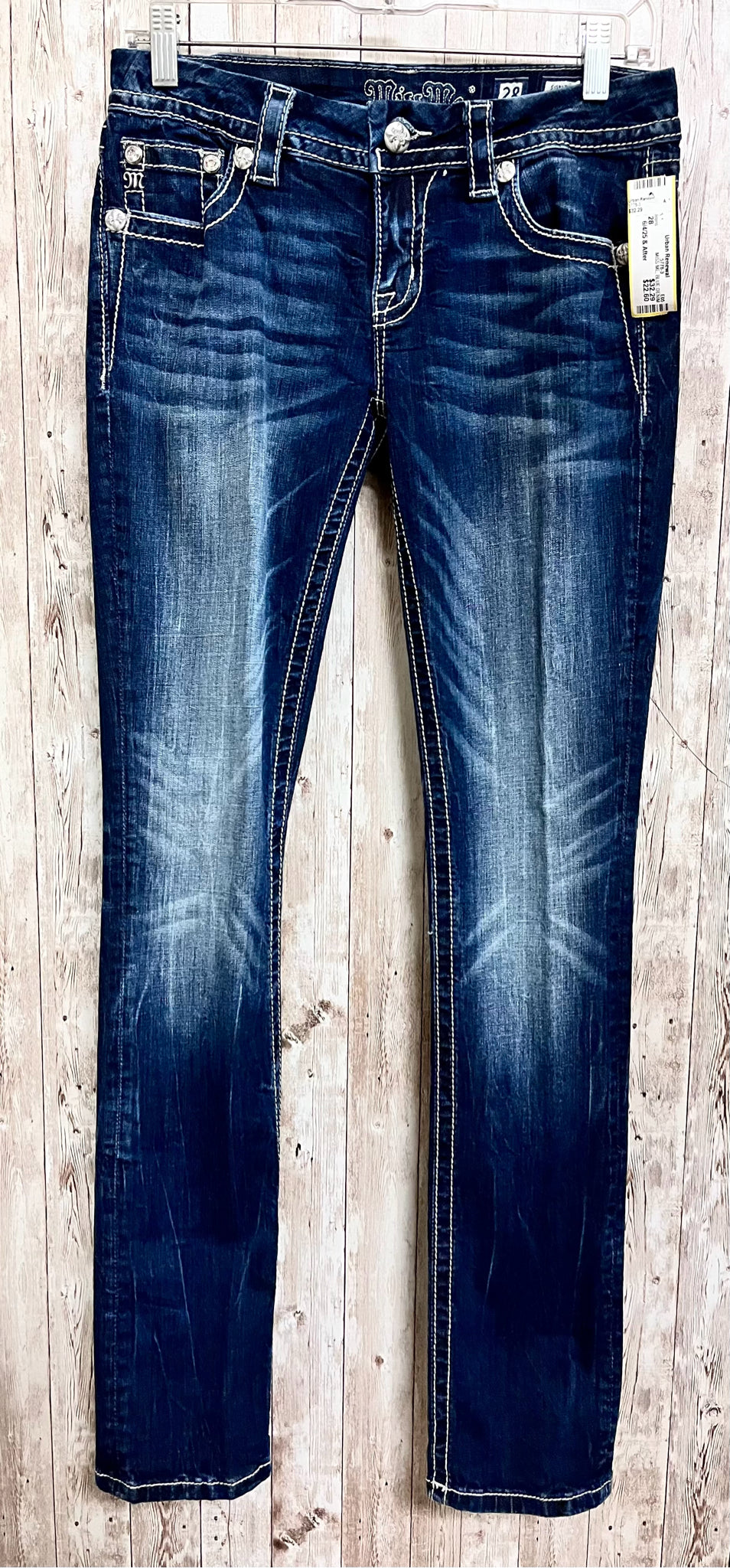MISS ME Size 28 BLUE DENIM Jeans