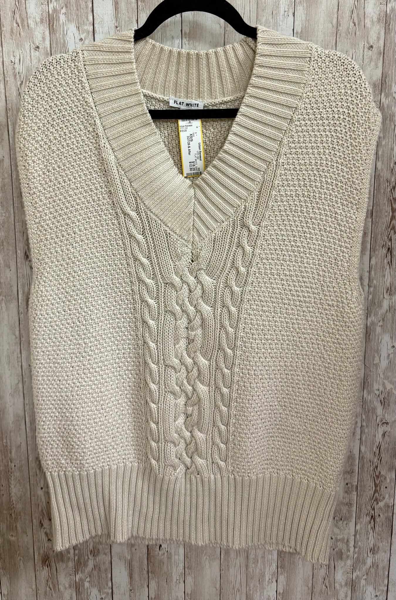 Size XS/S FLAT WHITE SAND Vest