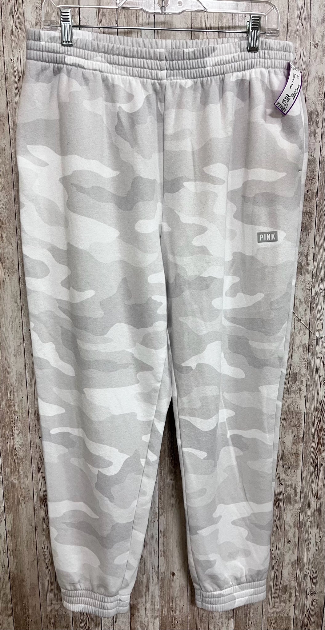 Size L PINK White Print Pants