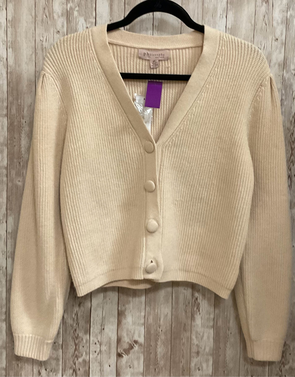 Size S PHILOSOPHY SAND Cardigan