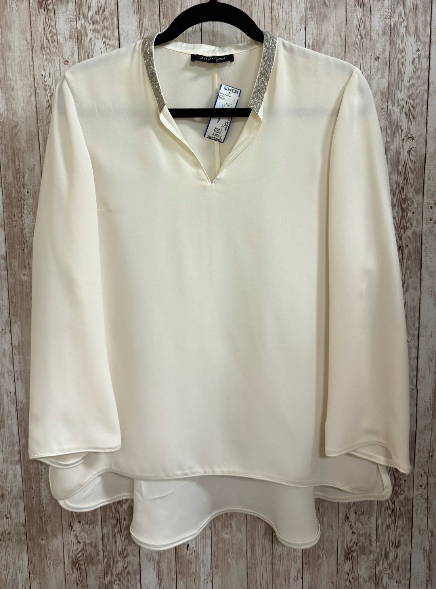 Size S LAFAYETTE 148 Cream Top