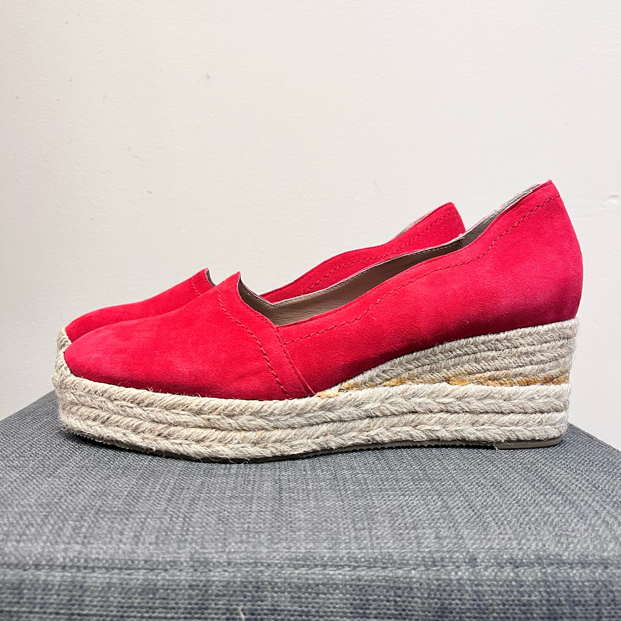 RED SUEDE BETTYE MULLER 9 SHOES